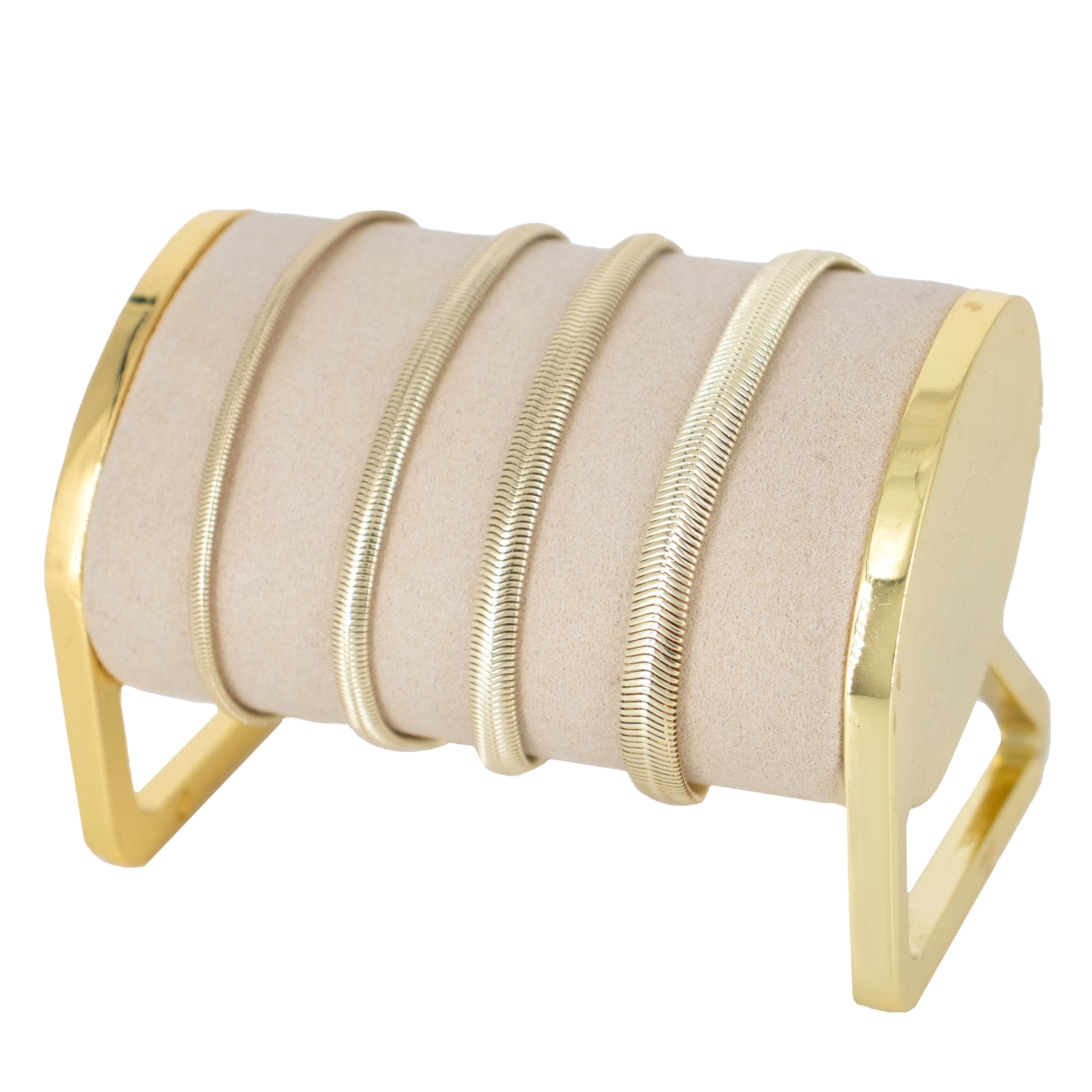 PULSERA SERPIENTE BAÑO EN RODIO