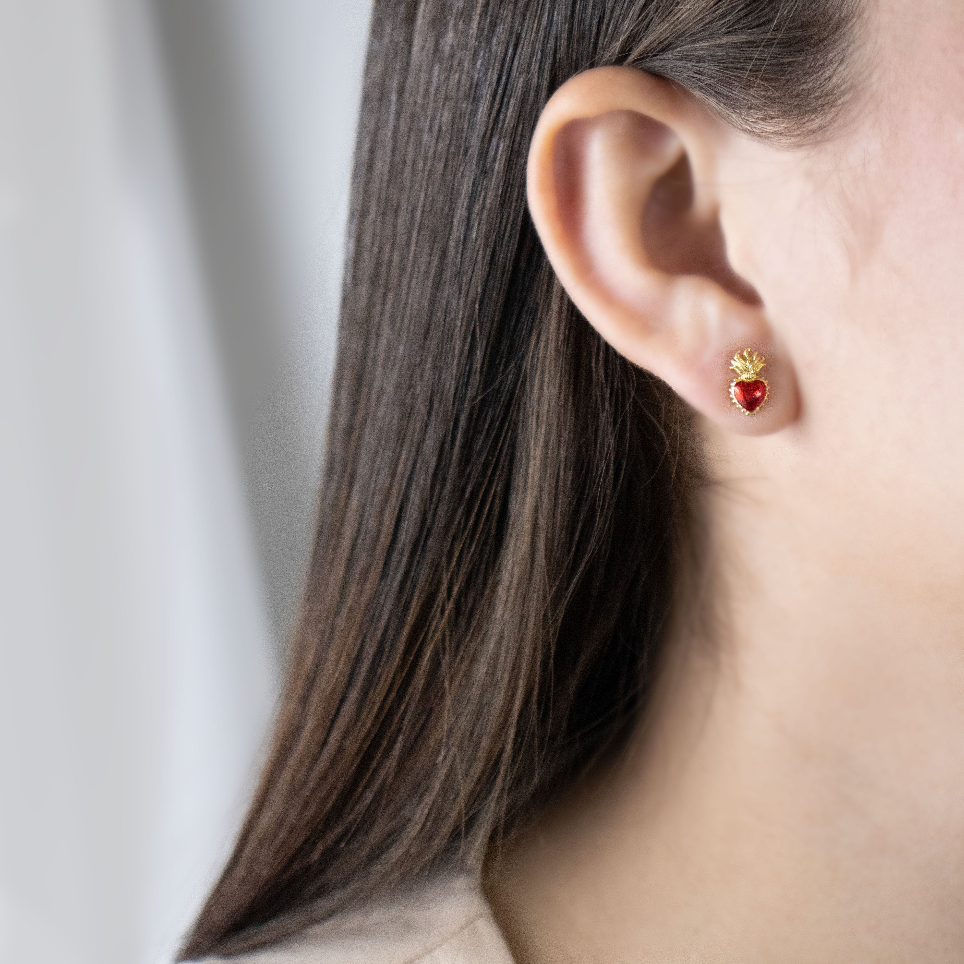 TOPO CORAZON SAGRADO MINI BAÑO EN RODIO