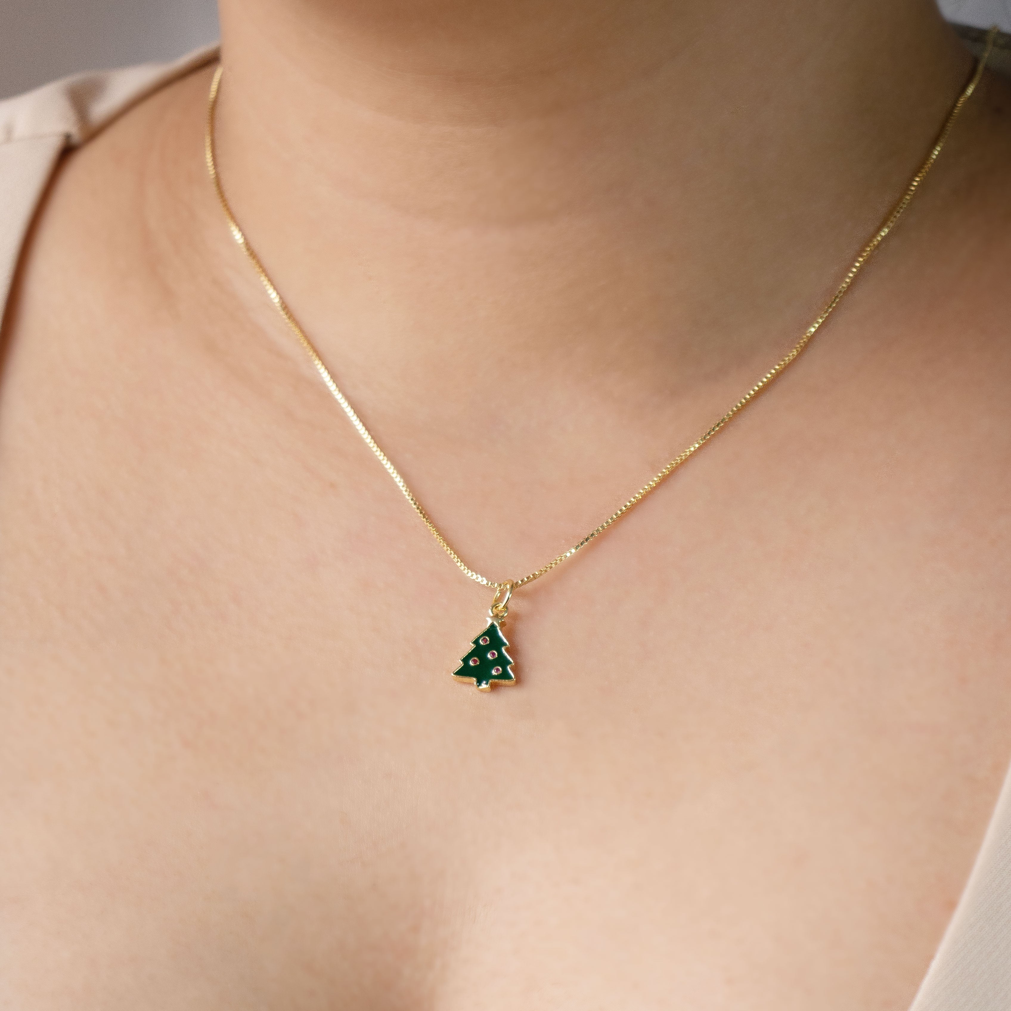 DIJE ARBOL ROSA BAÑO EN RODIO