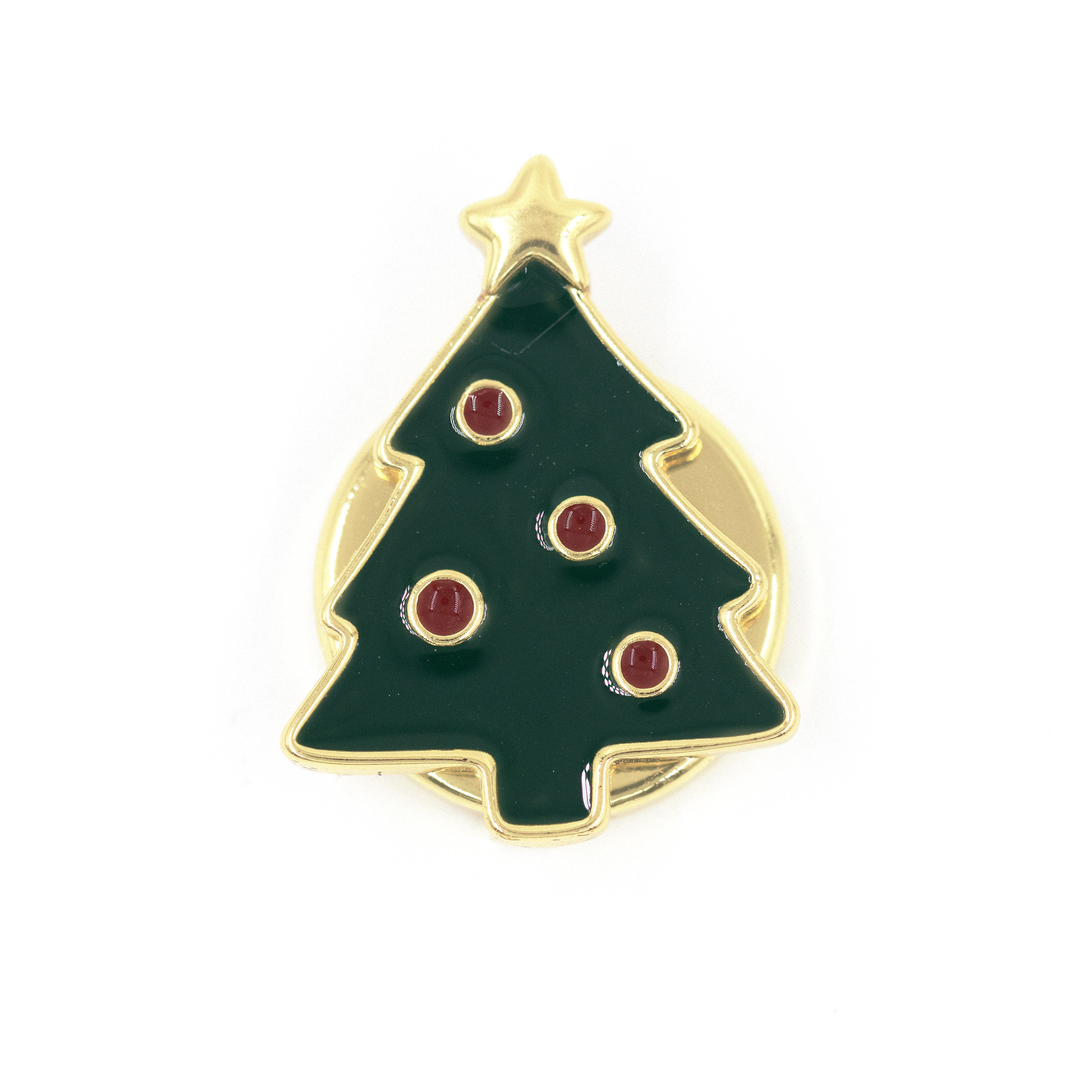 PIN ARBOL DE NAVIDAD BAÑO EN RODIO