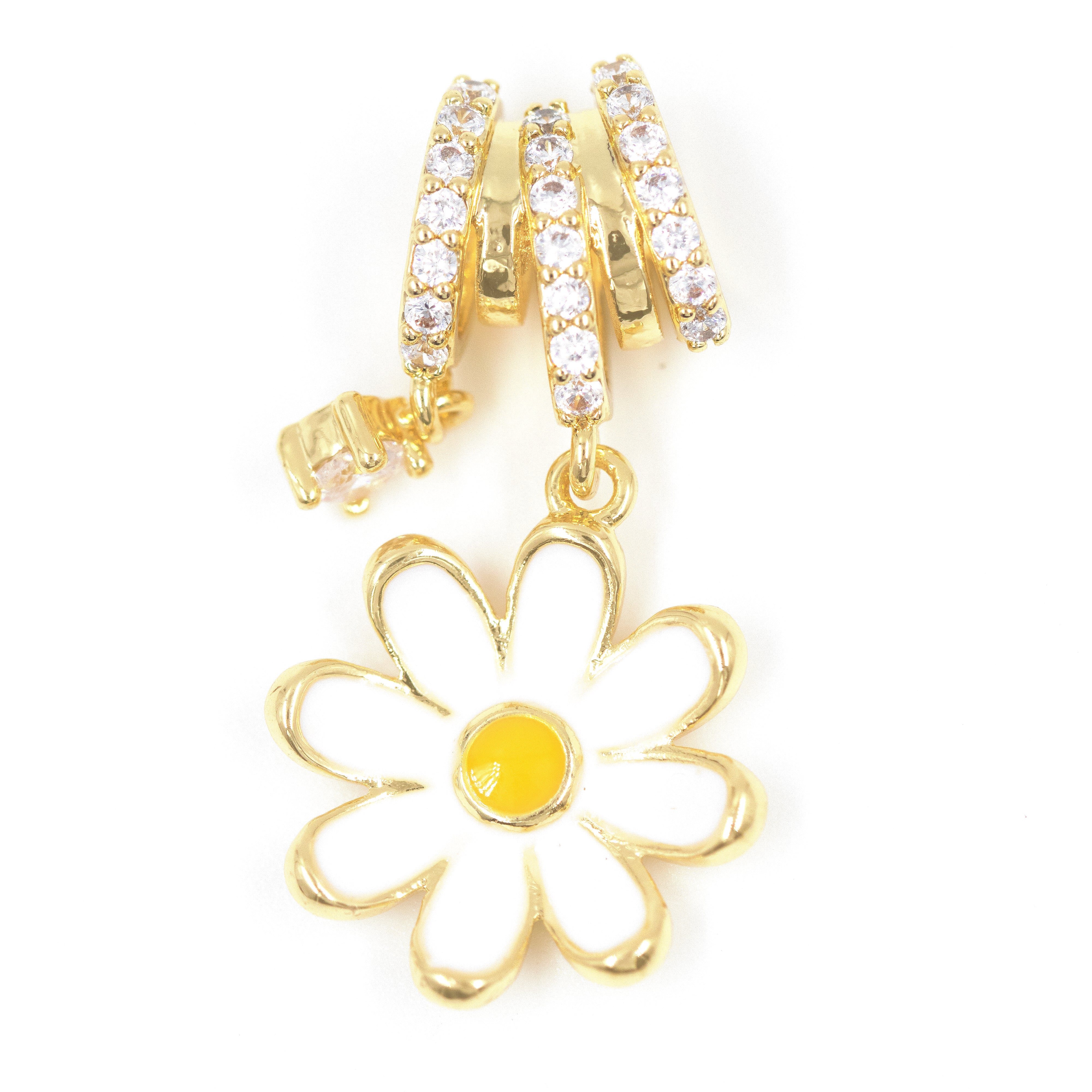 DIJE CHARM MARGARITA BAÑO EN RODIO