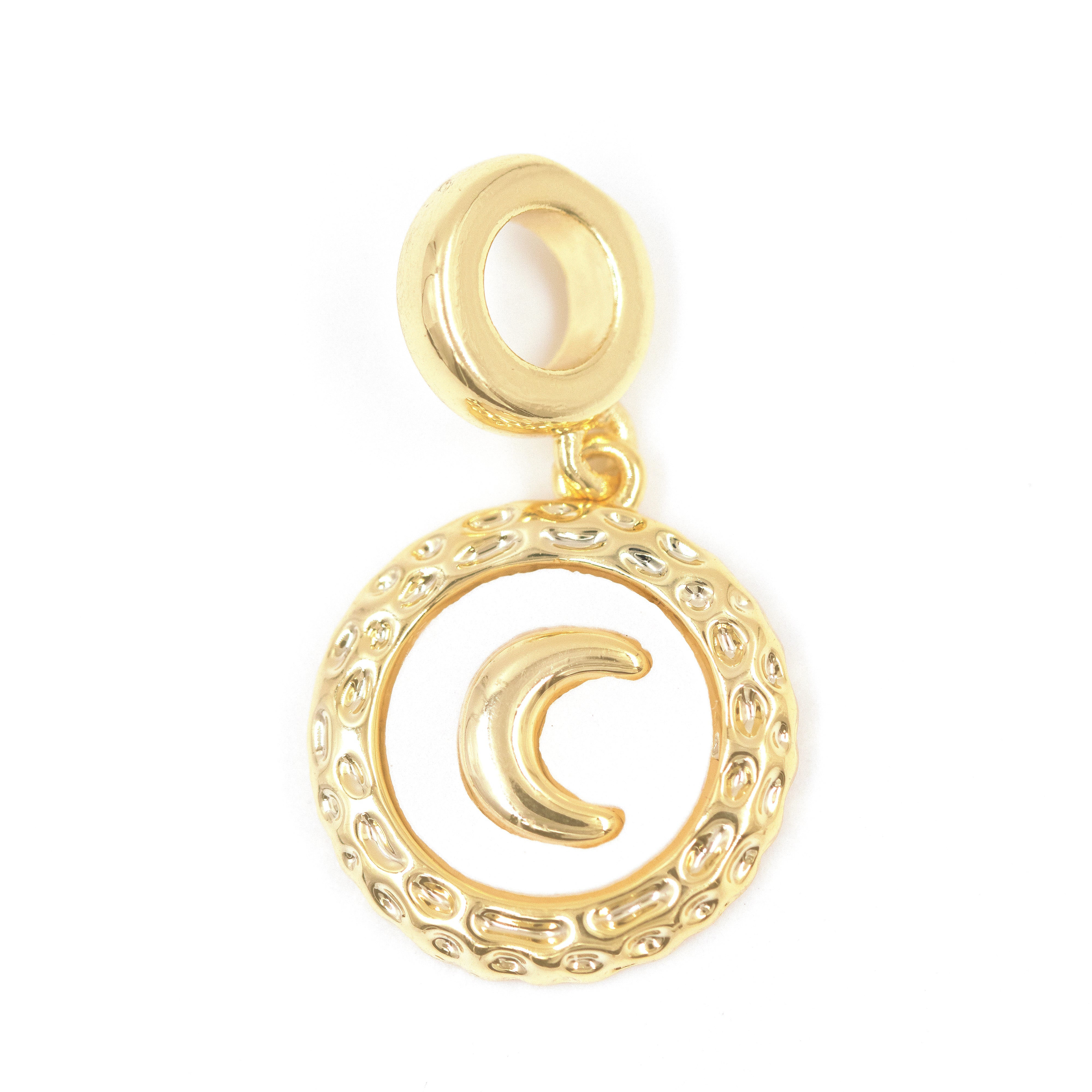 DIJE CHARM LUNERITA BAÑO EN RODIO