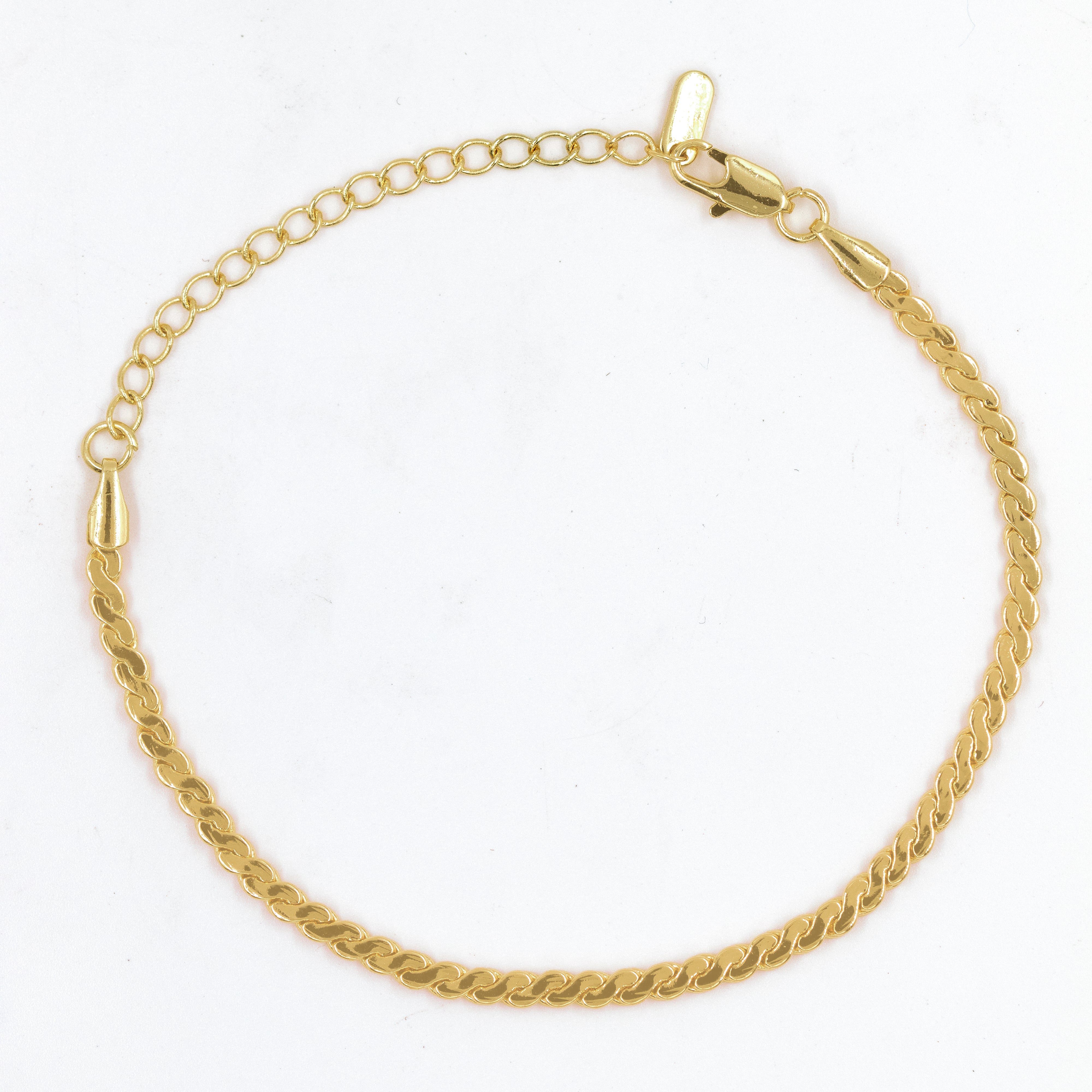 PULSERA GRIEGA PEQUEÑA BAÑO EN RODIO