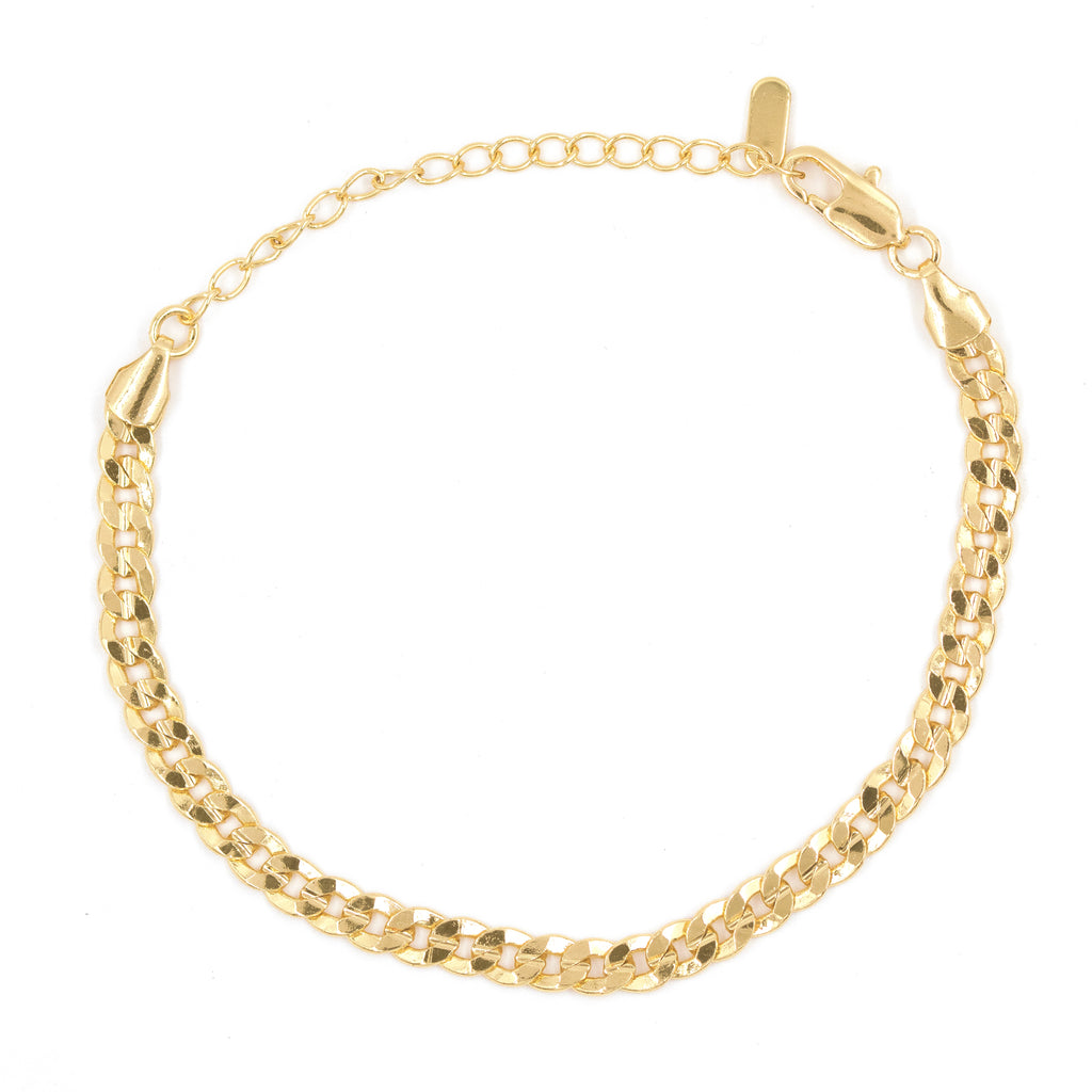 PULSERA AROS DELGADOS BAÑO EN RODIO