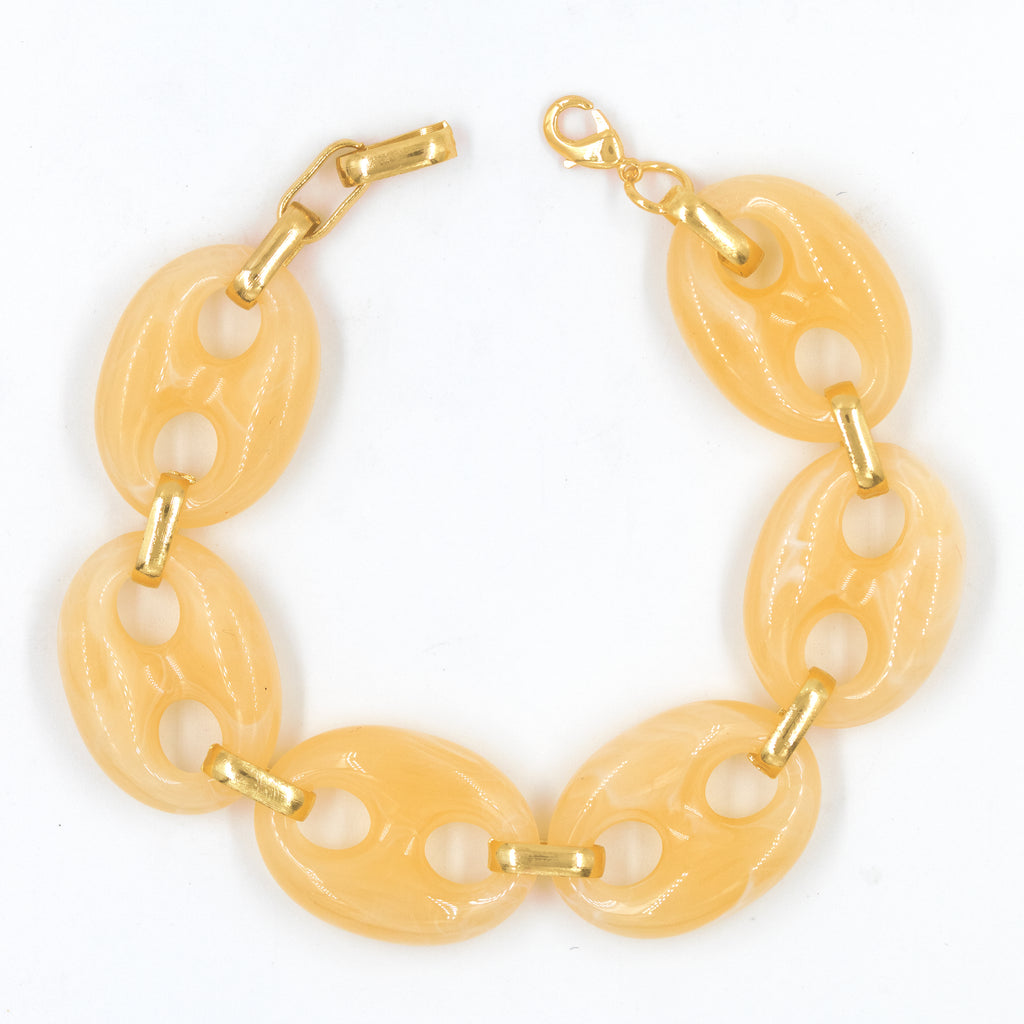 PULSERA GUCCI  BAÑO EN RODIO