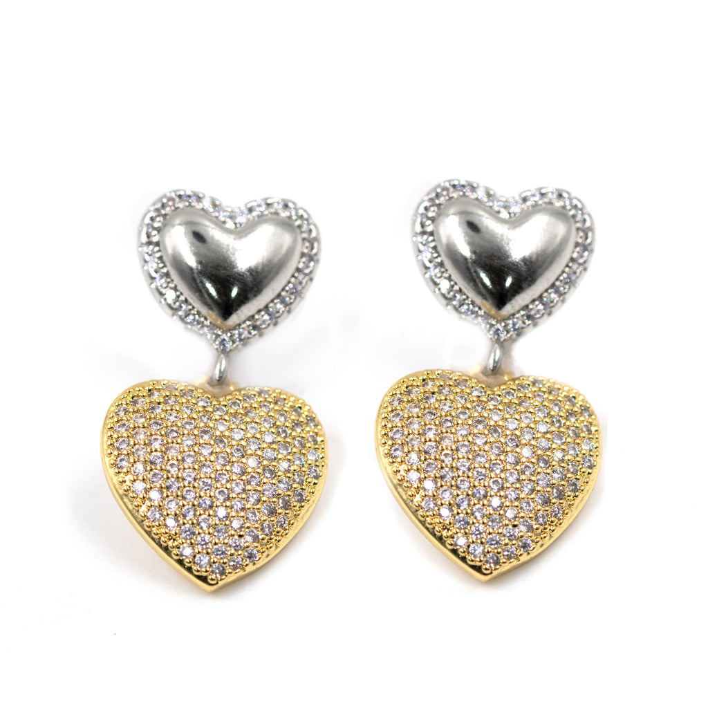 TOPO CORAZON DOBLE BAÑO EN RODIO