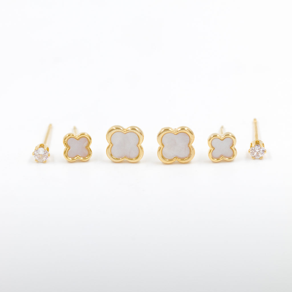 SET X3 DE TOPOS Y CANDONGAS BAÑO EN RODIO