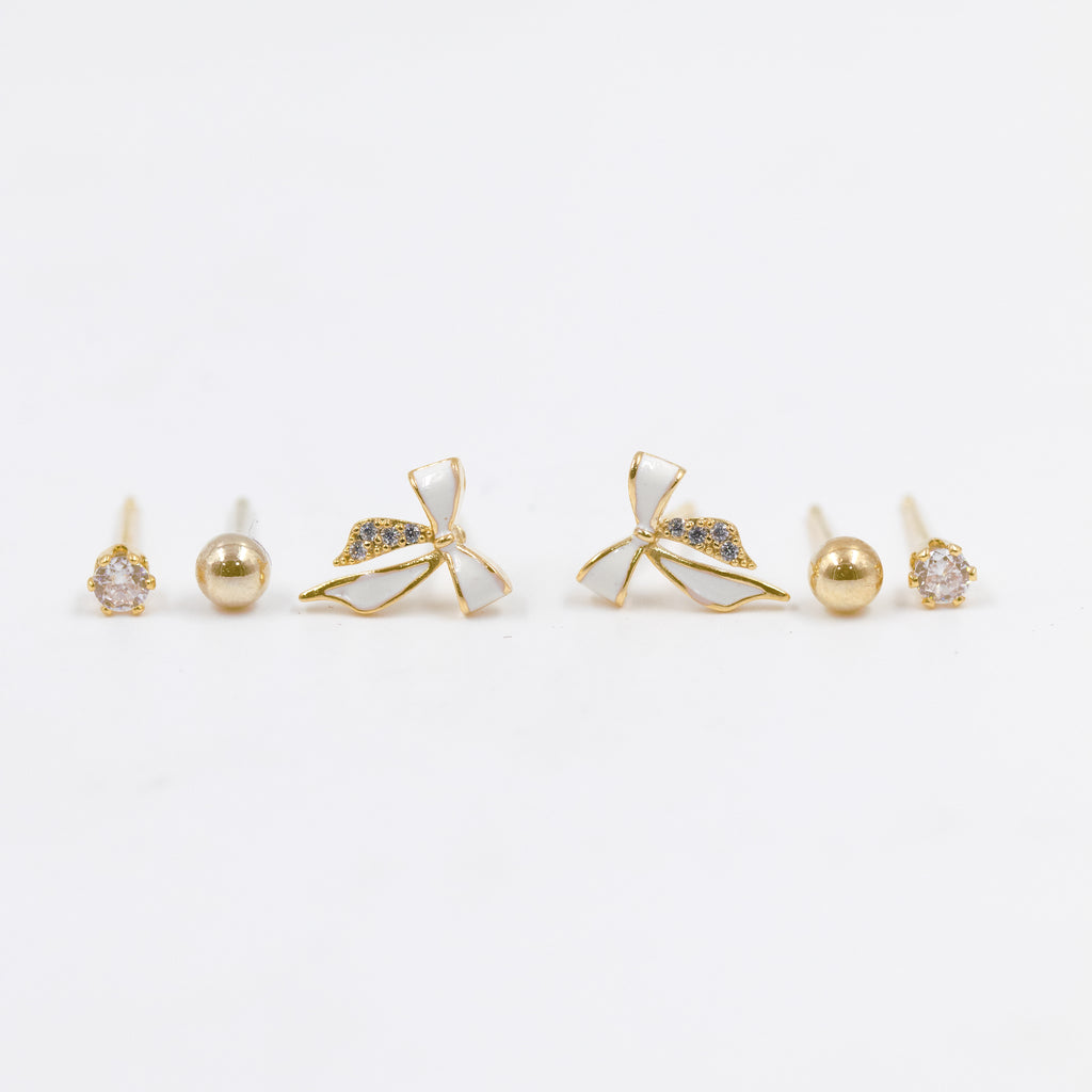 SET X3 DE TOPOS Y CANDONGAS BAÑO EN RODIO