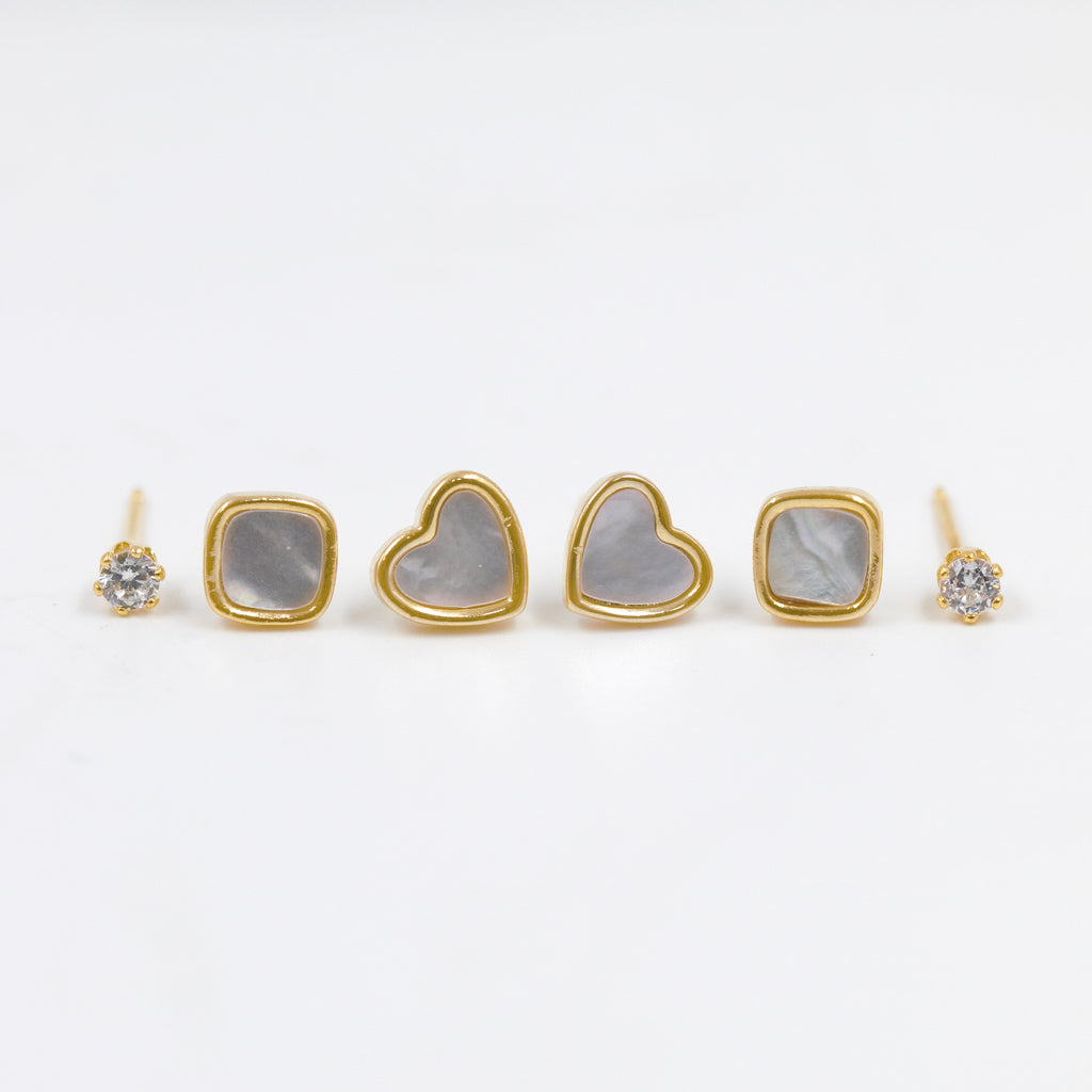 SET X3 DE TOPOS Y CANDONGAS BAÑO EN RODIO