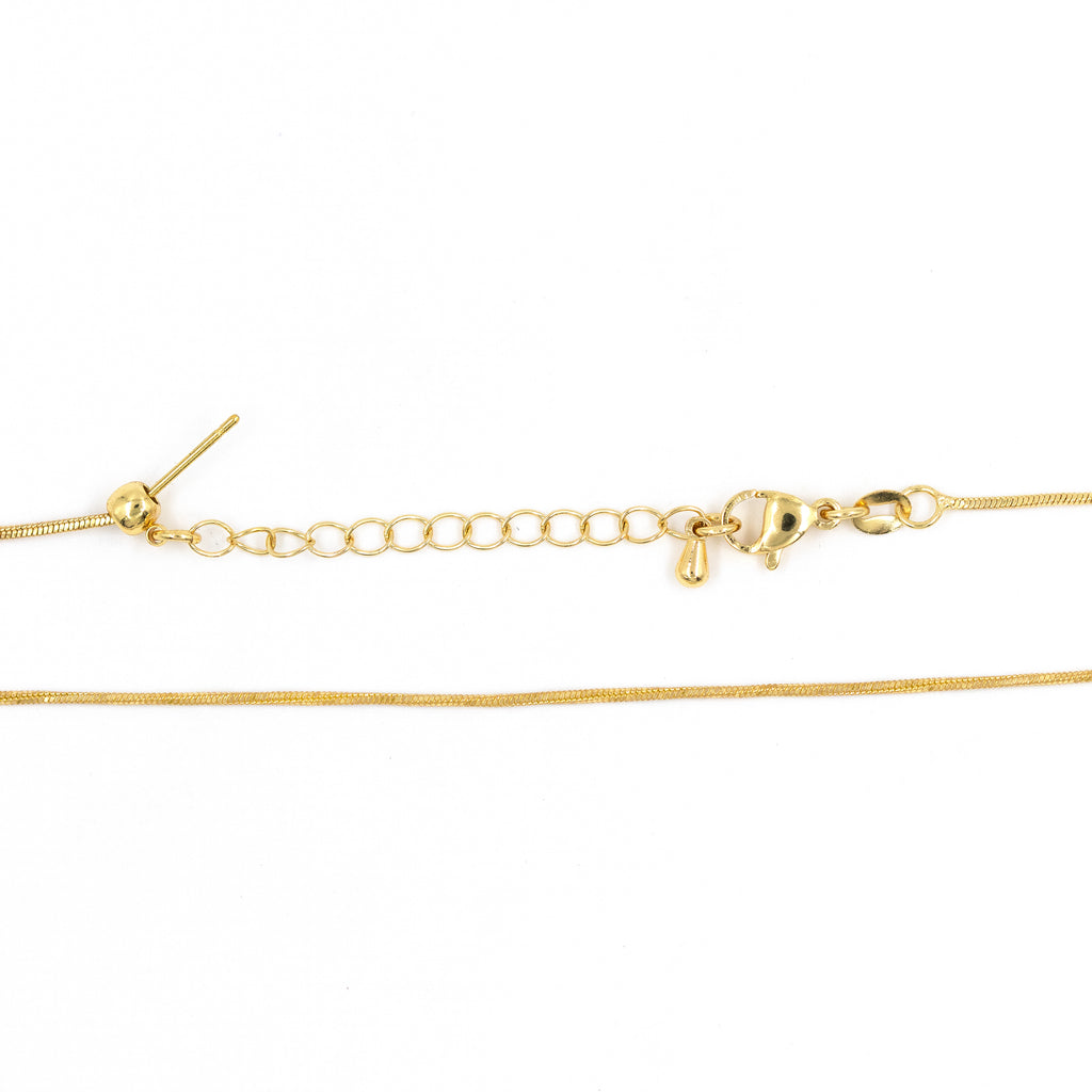 CADENA PUNTA AGUJA DELGADA BAÑO EN RODIO