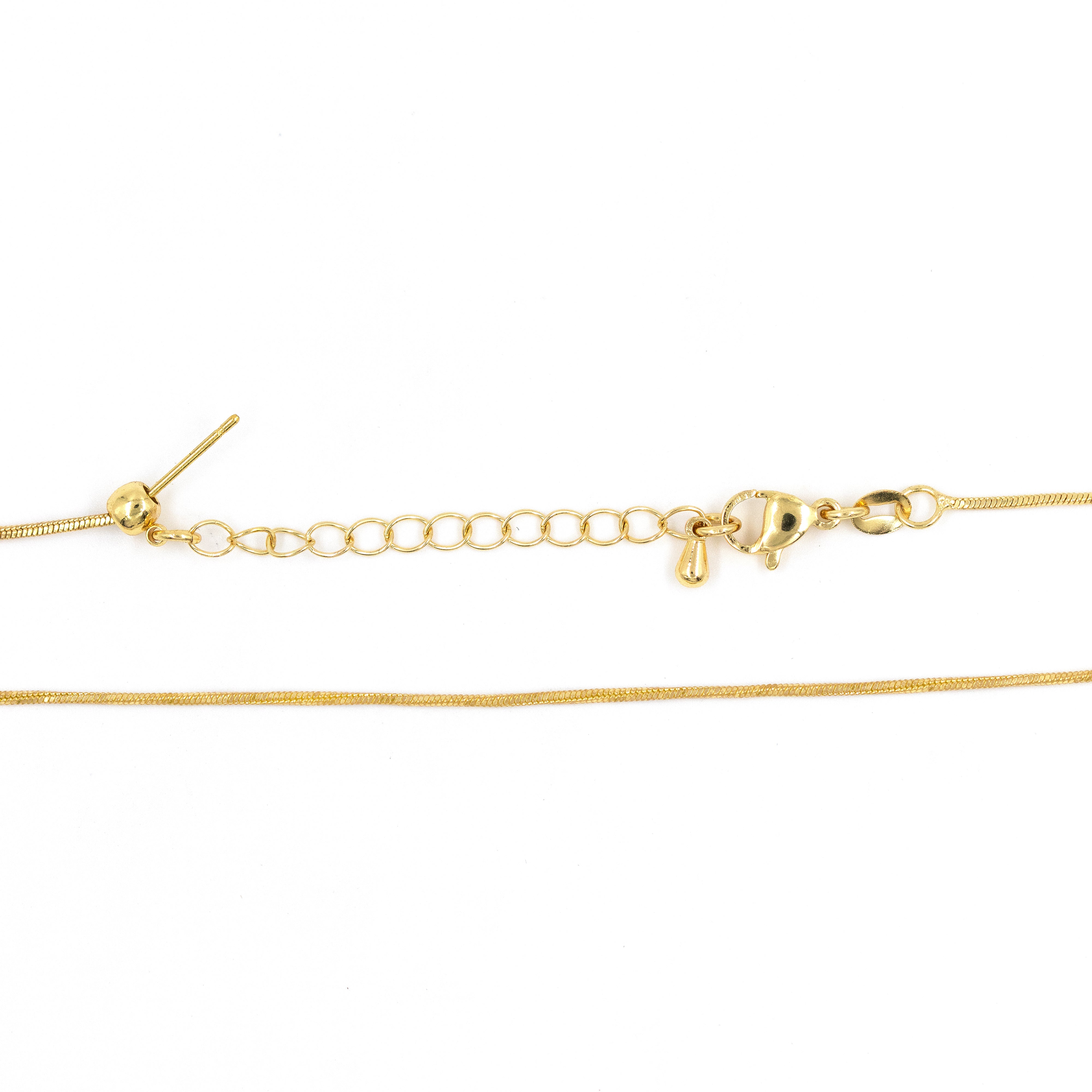 CADENA PUNTA AGUJA DELGADA BAÑO EN RODIO