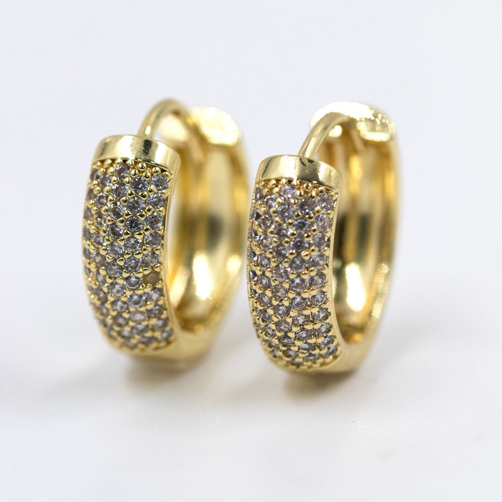 TOPO ARO CIRCONADO PEQUEÑO BAÑO EN RODIO