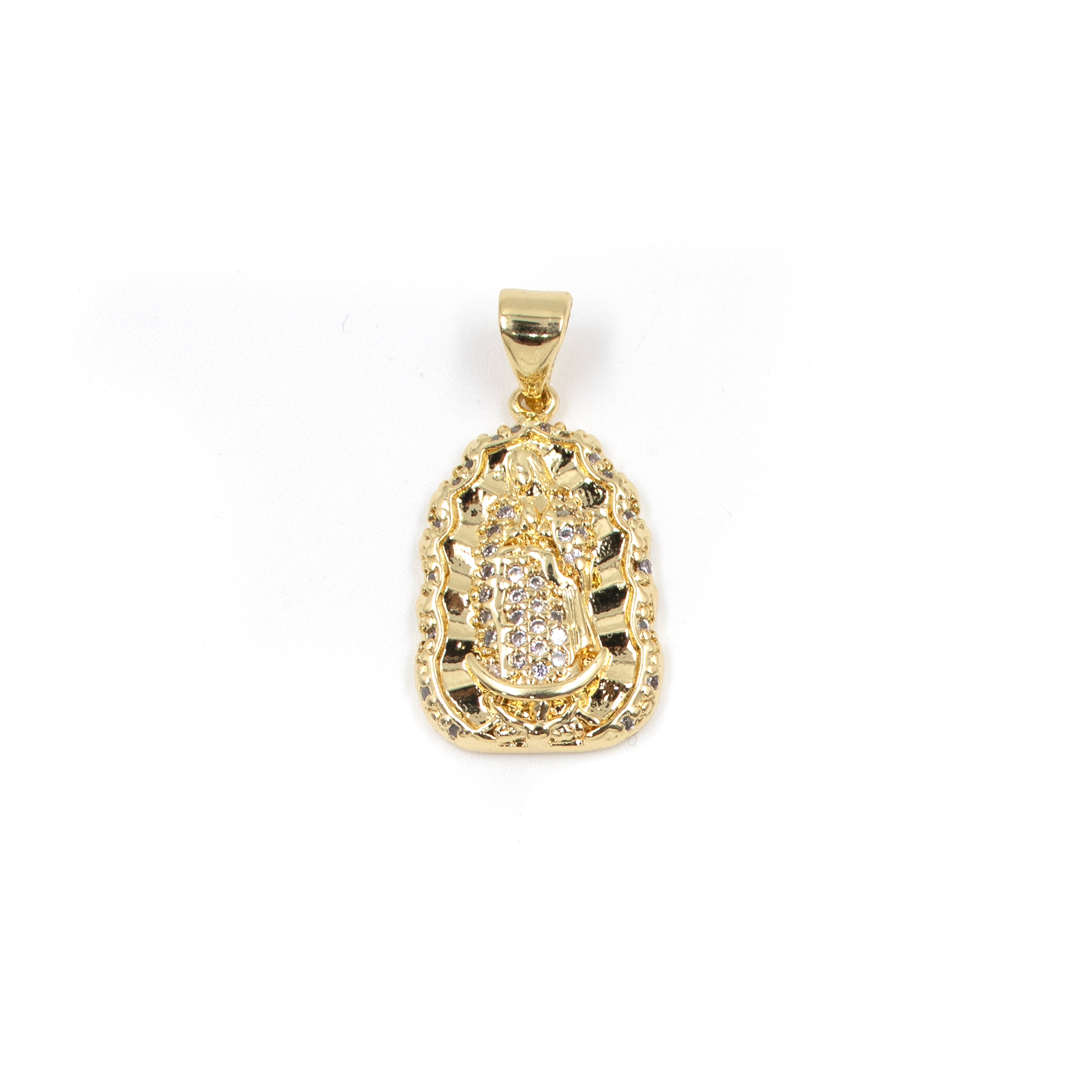 DIJE VIRGEN RADIANTE BAÑO EN RODIO