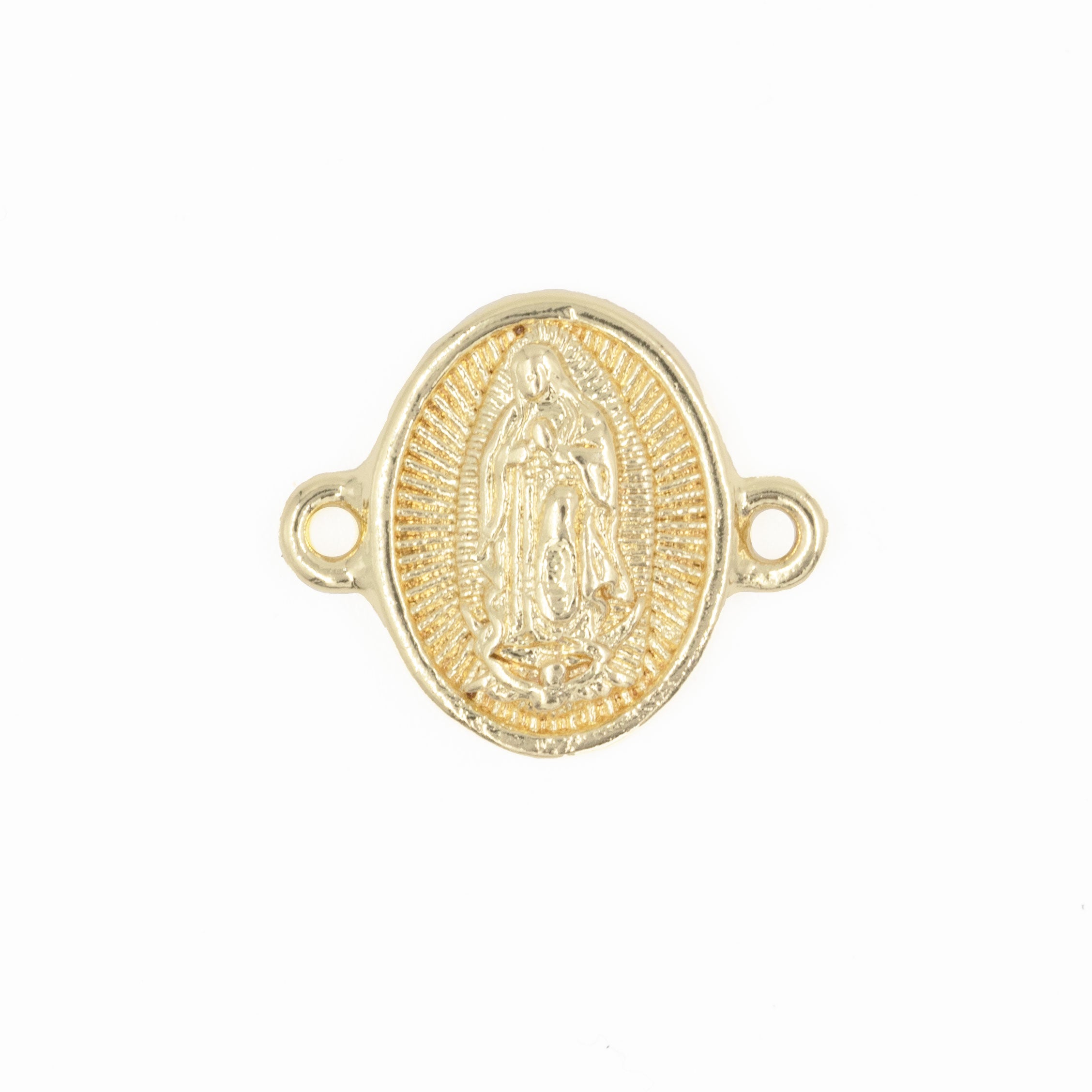 DIJE PULSERA GUADALUPE BAÑO EN RODIO