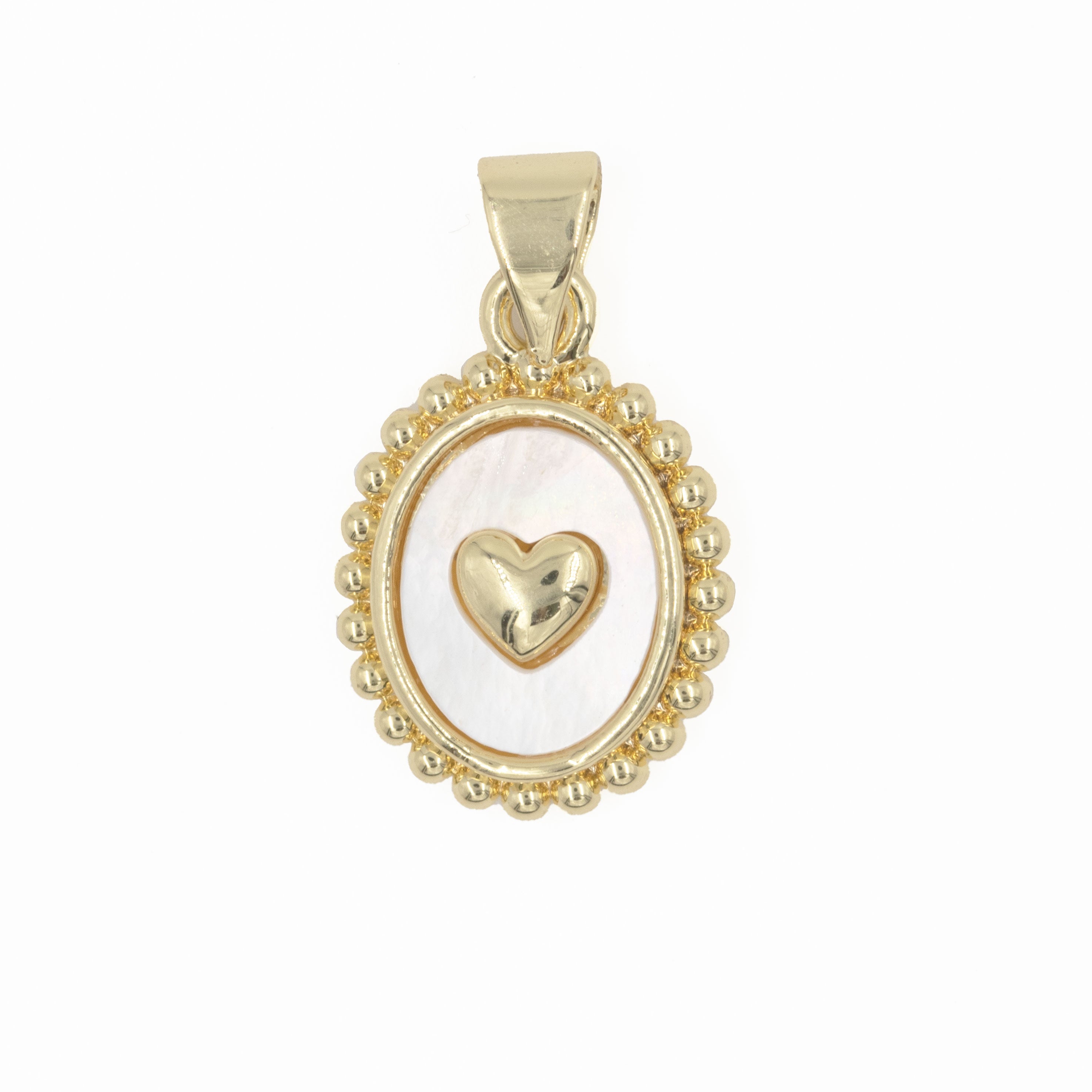 DIJE CORAZON NACAR BAÑO EN RODIO