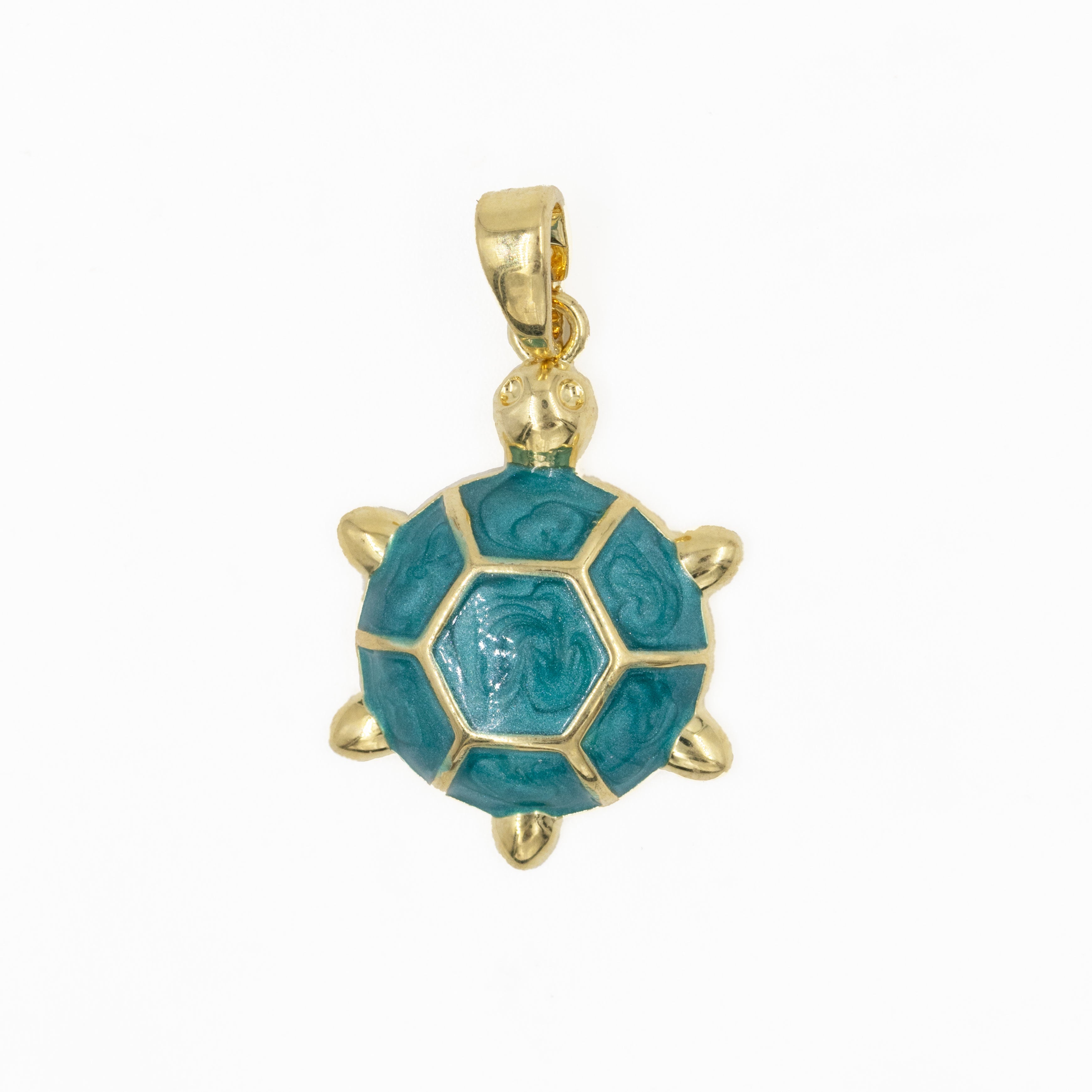 DIJE TORTUGA MARINA BAÑO EN RODIO