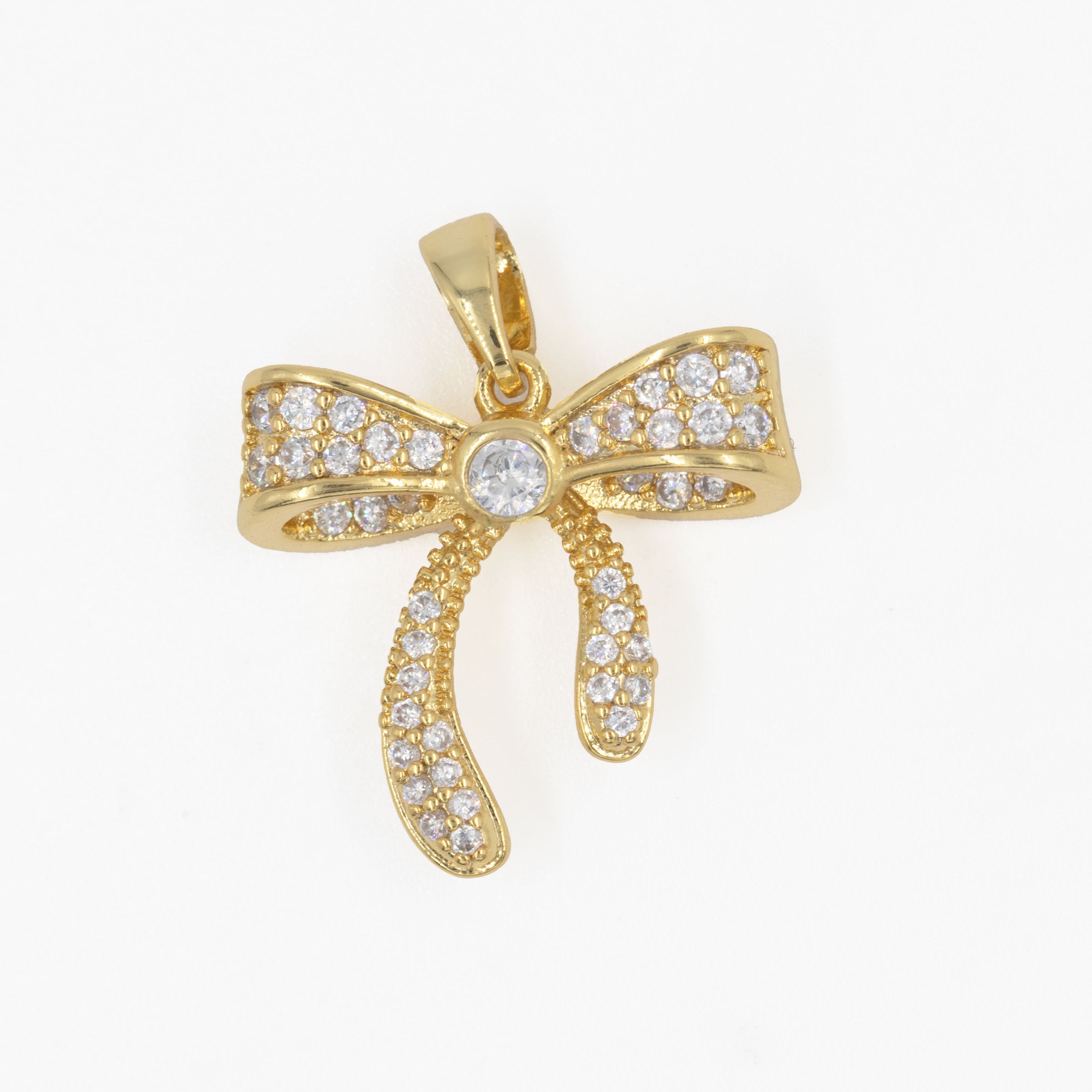 DIJE MOÑO BRILLANTE BAÑO EN RODIO