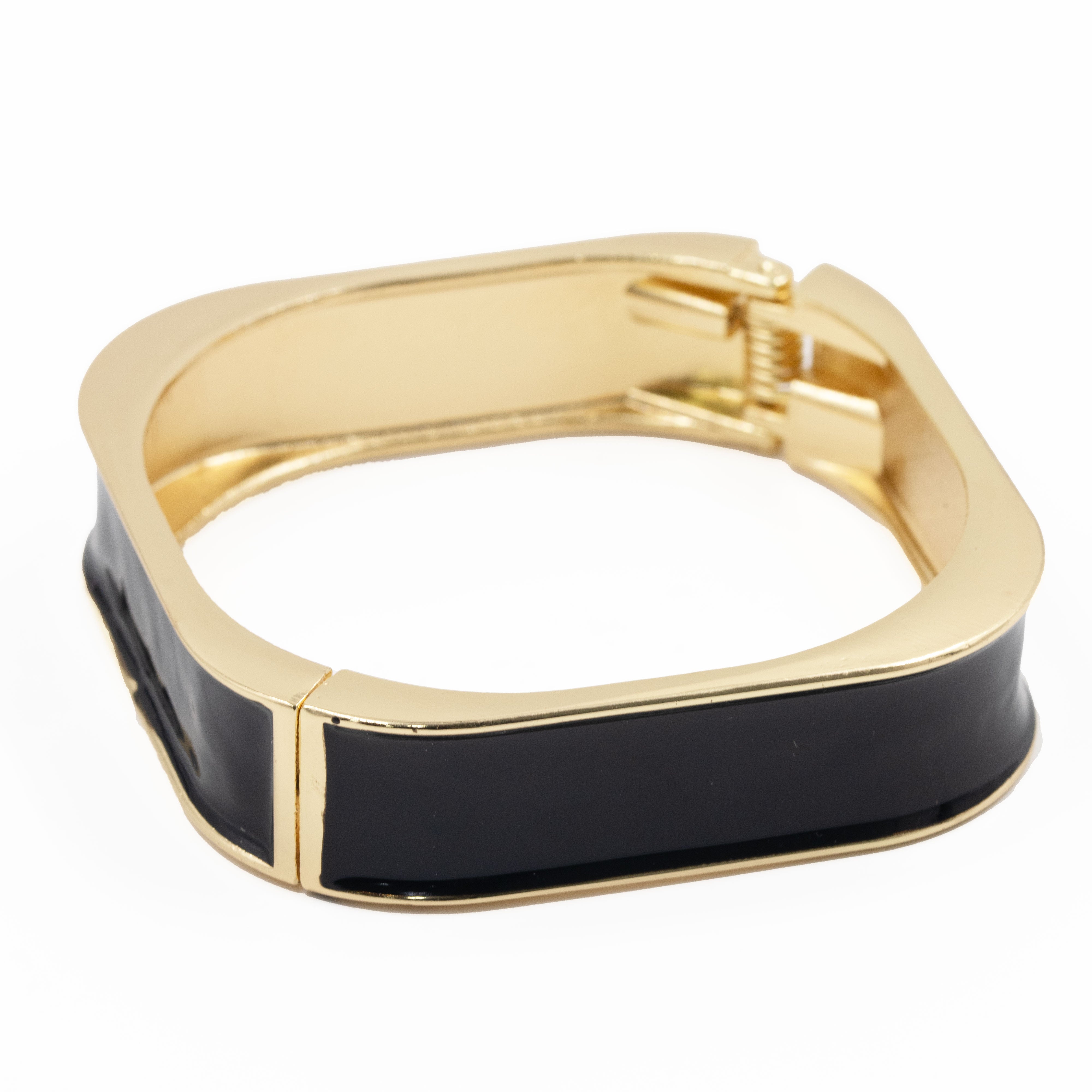 PULSERA AMANDA CUADRADA BAÑO EN RODIO