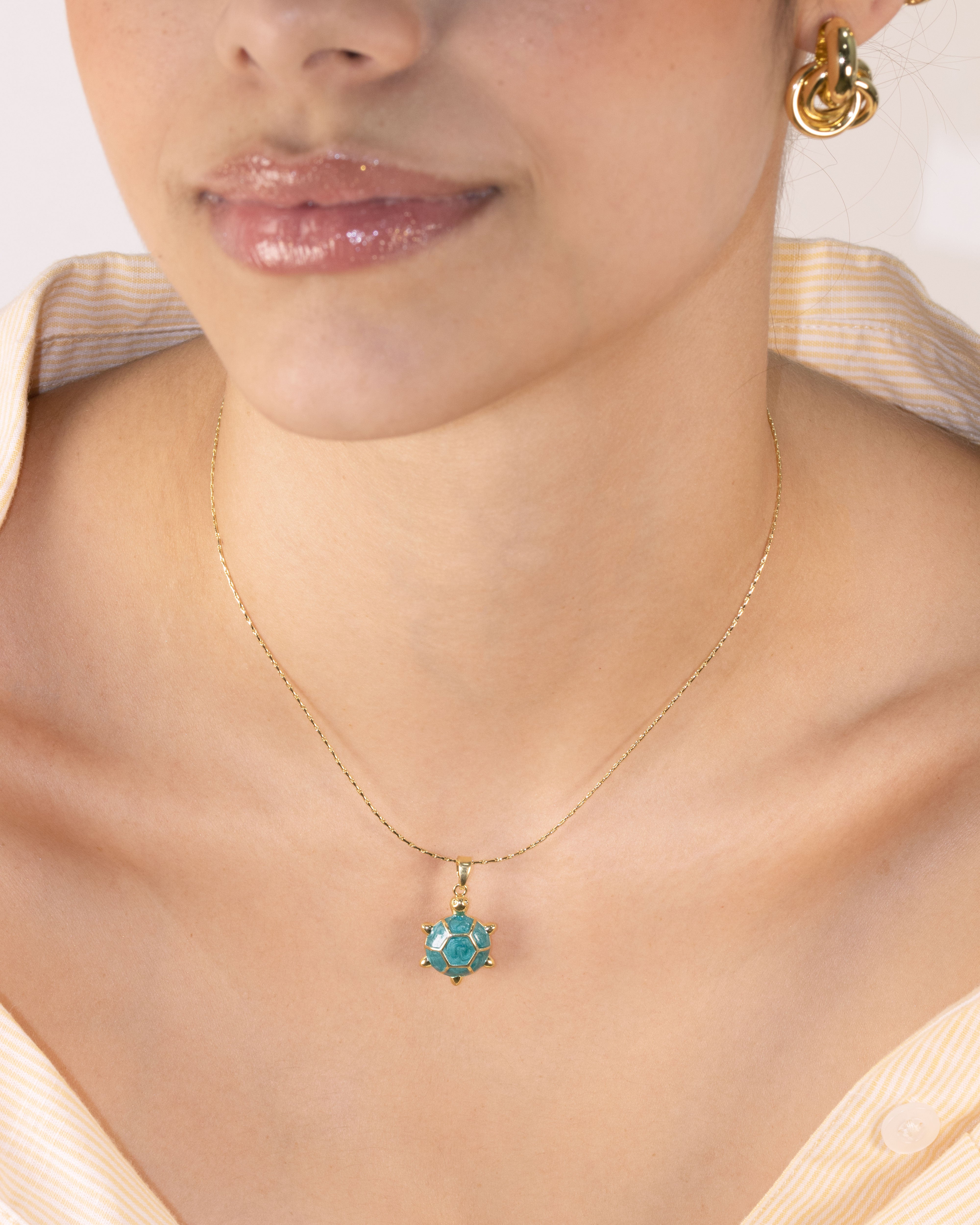 DIJE TORTUGA MARINA BAÑO EN RODIO