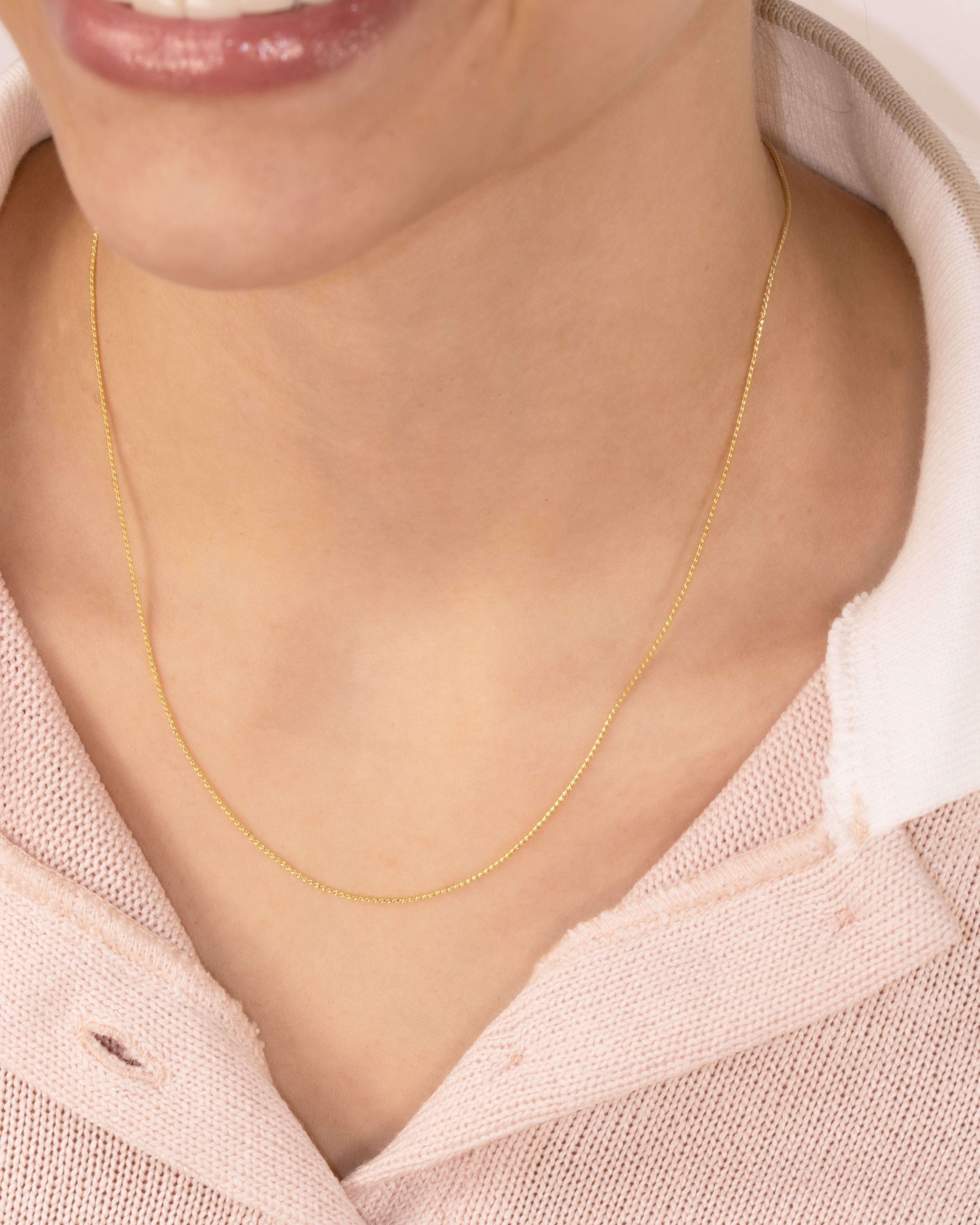 CADENA ESPIRAL MINI BAÑO EN RODIO