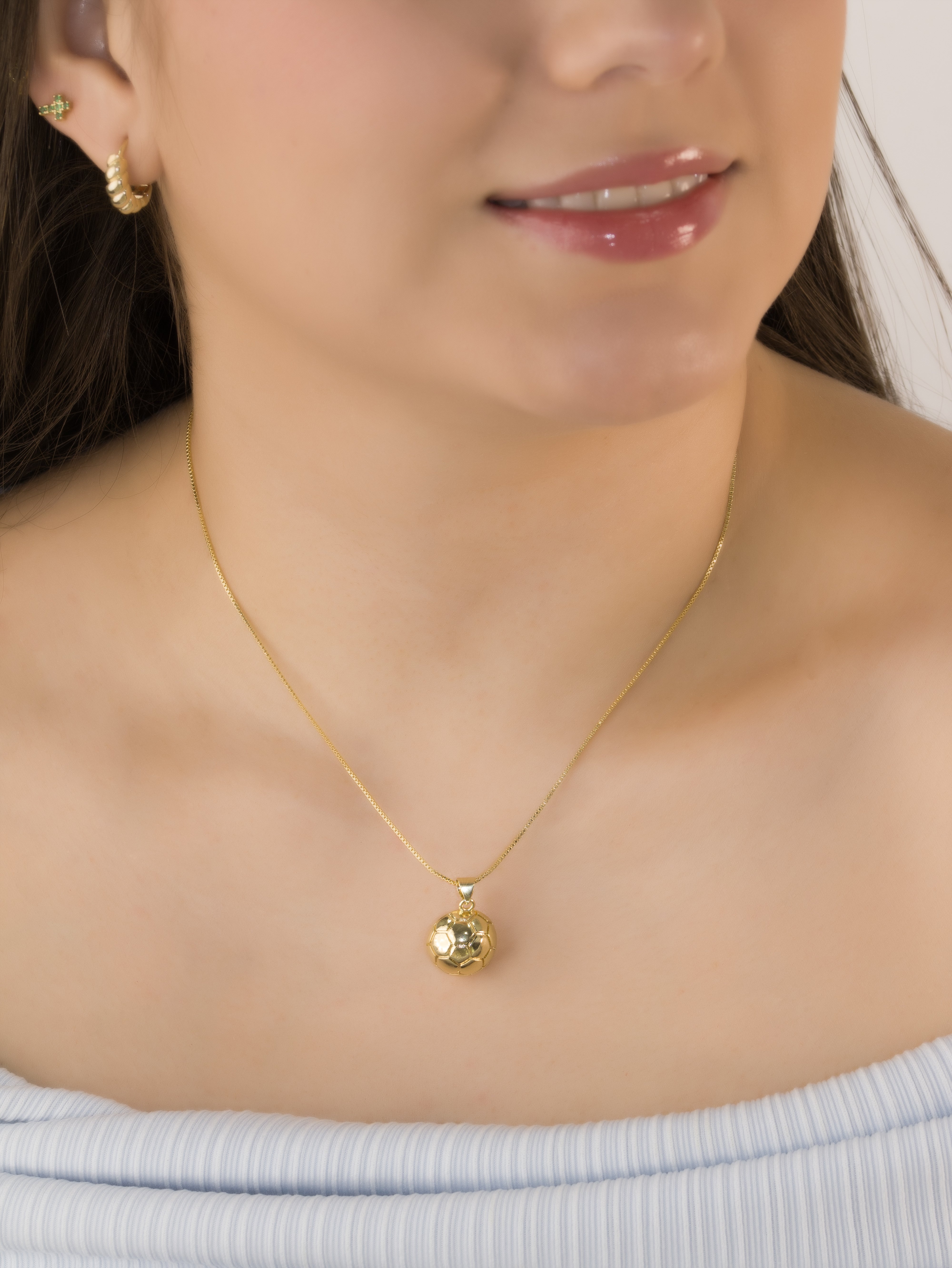 DIJE BALON GOLDEN BAÑO EN RODIO