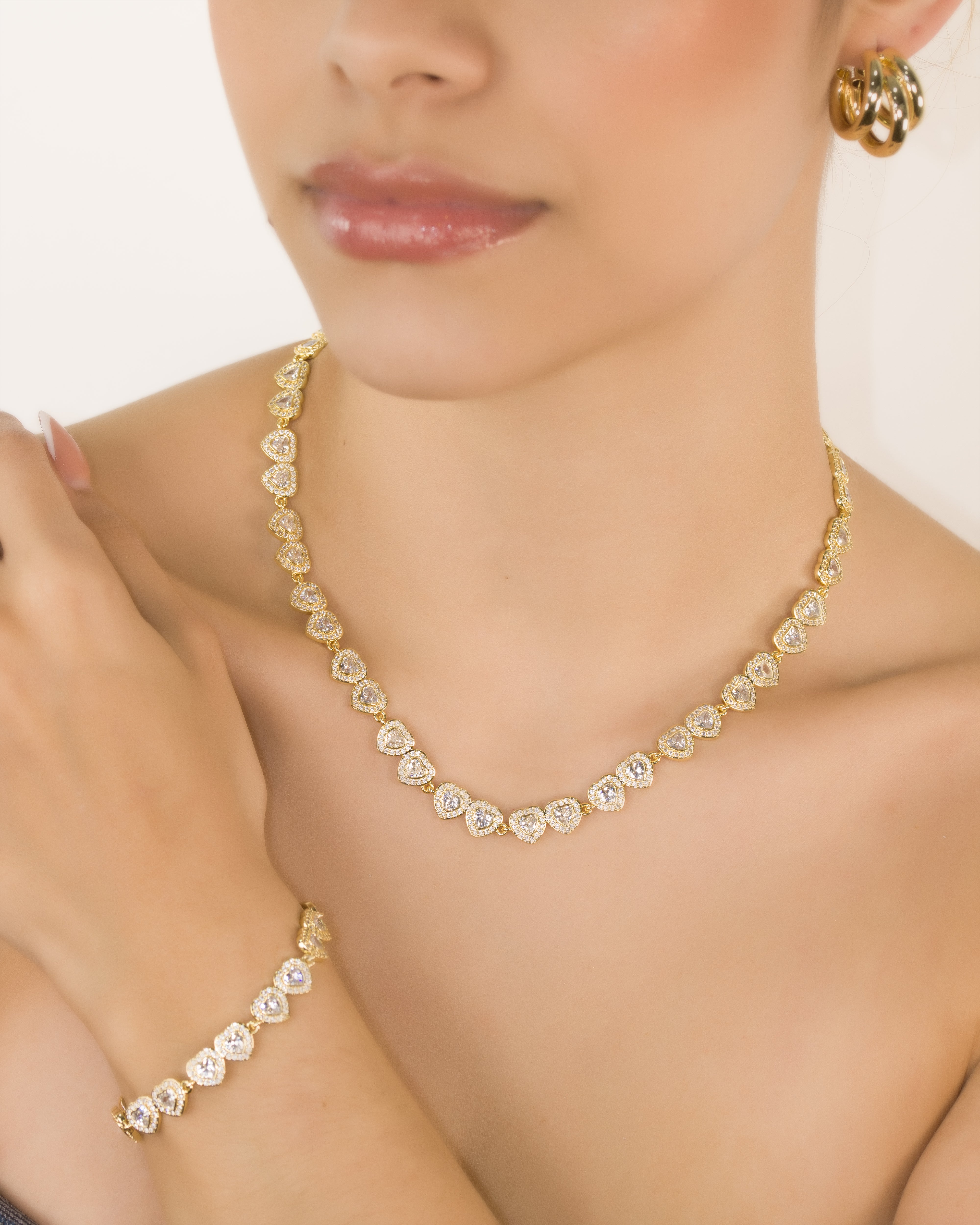 COLLAR LOVE SHINE PICO LORO BAÑO EN RODIO