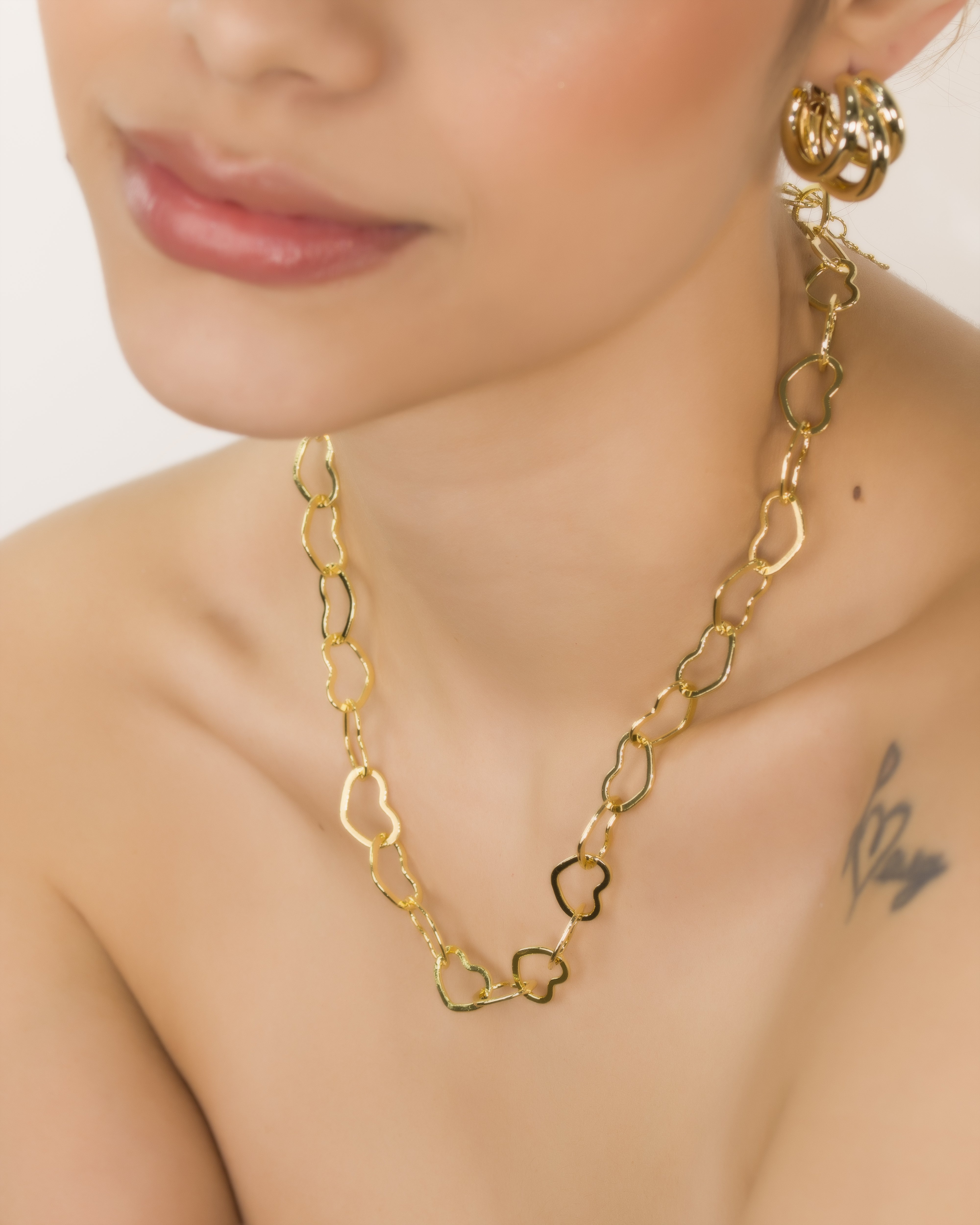 CADENA DE AMOR MEDIANA BAÑO EN RODIO