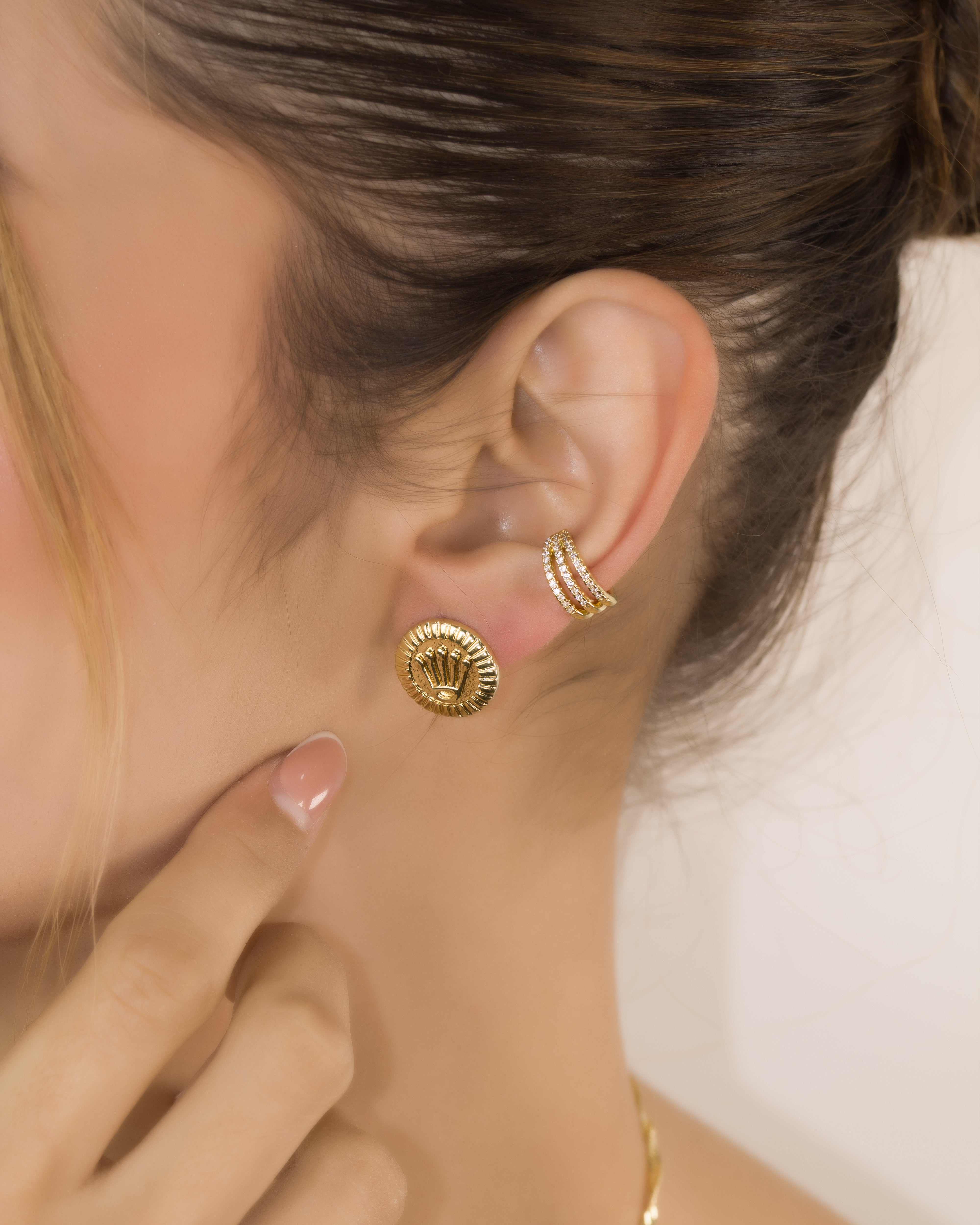 TOPO CROWN GOLDEN BAÑO EN RODIO