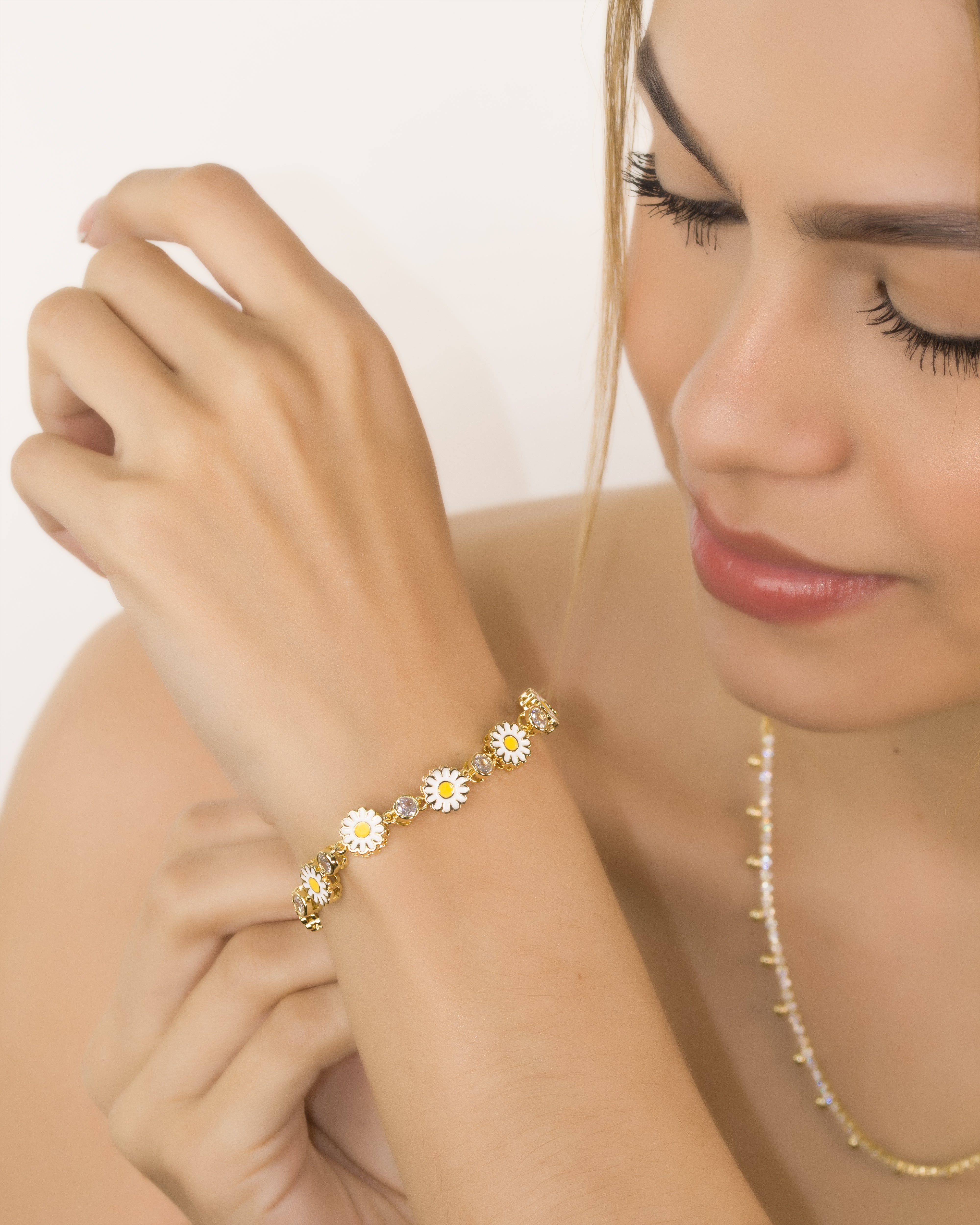 PULSERA MARGARET GLAM BAÑO EN RODIO