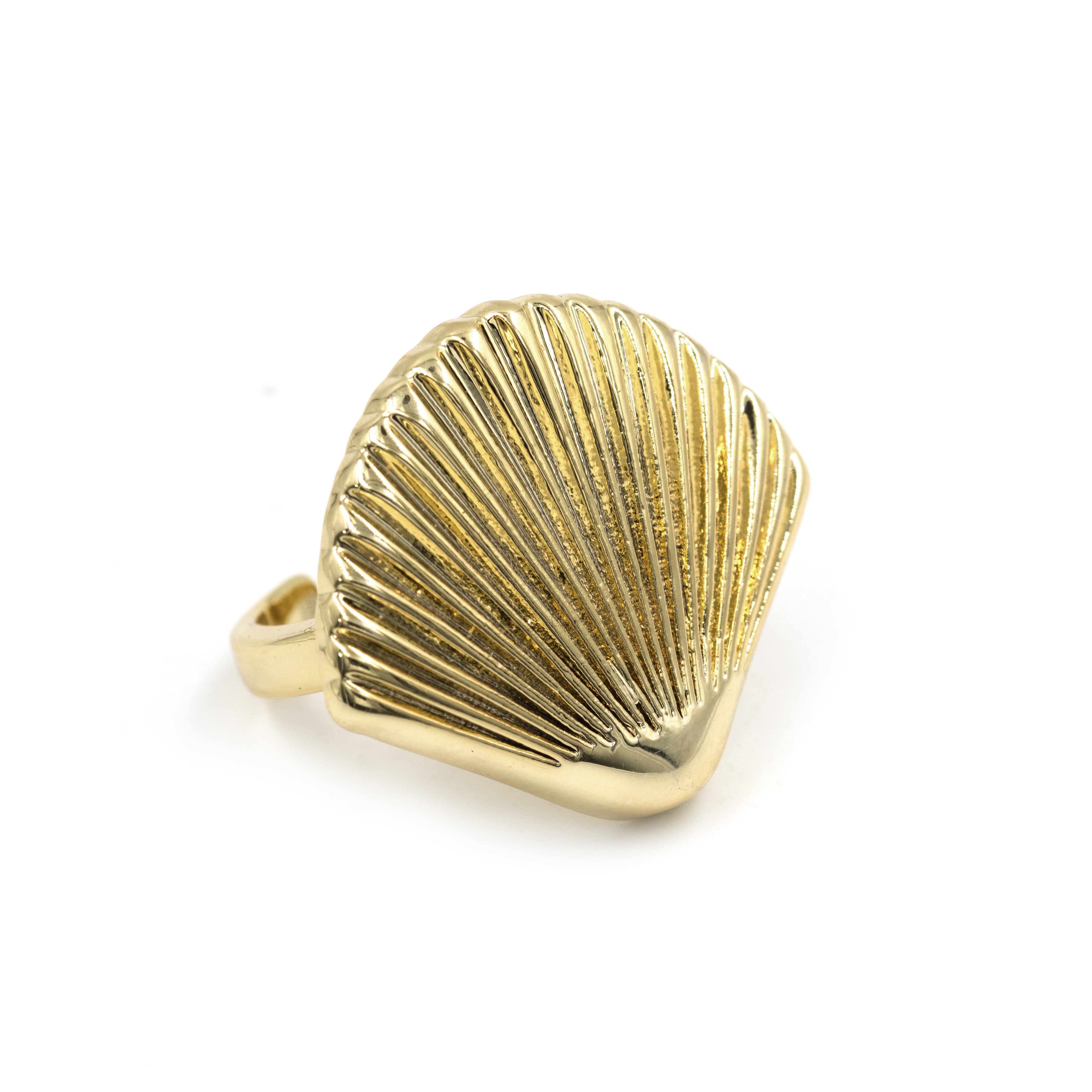 ANILLO CORAL GRANDE BAÑO EN RODIO