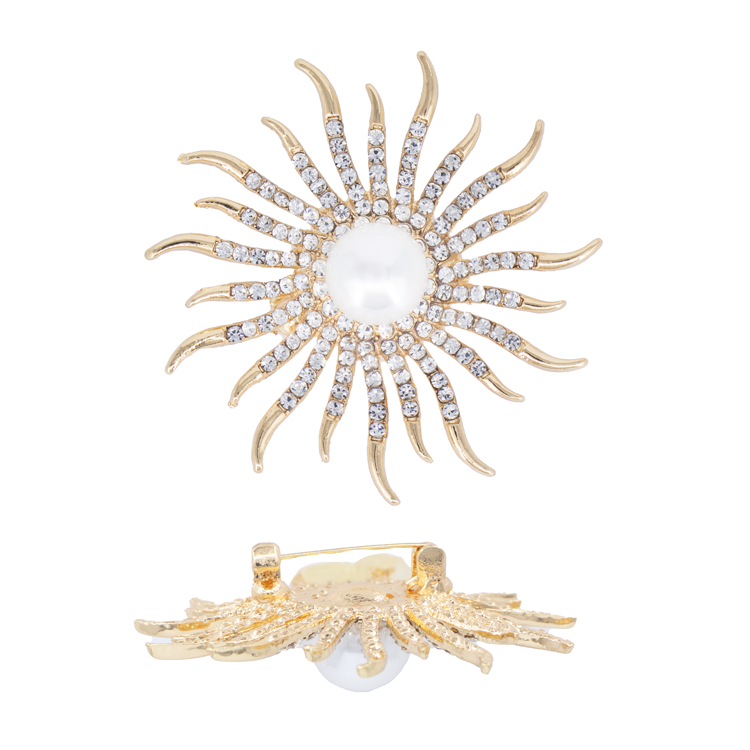 PIN SOL PERLA CIRCONADA