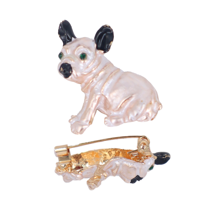 PIN PERRO BULLDOG BLANCO