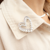PIN CORAZON DOBLE PERLA PLATA