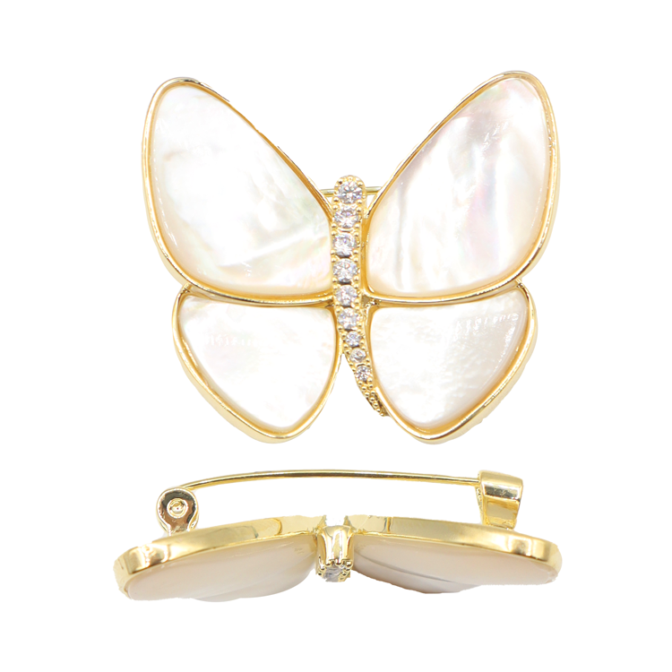 PIN MARIPOSA MARMOL GRANDE PREMIUM BAÑO EN RODIO