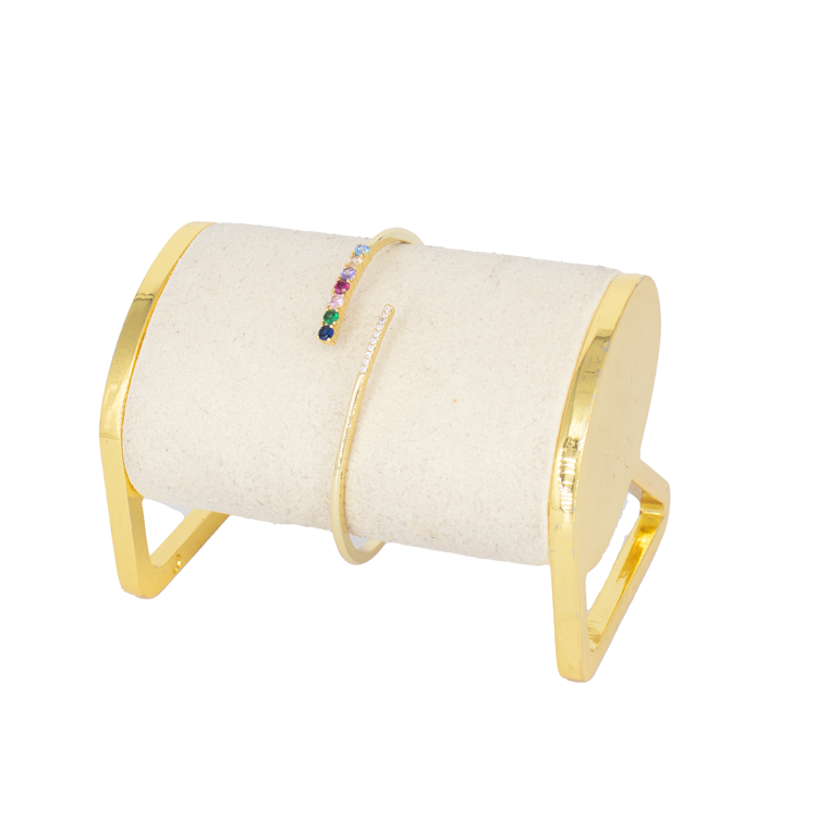 PULSERA CIRCON BAÑO EN RODIO