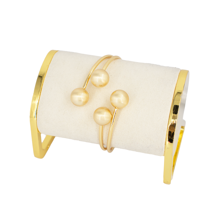 BRAZALETE SEMI ABIERTO BALINES BAÑO EN RODIO