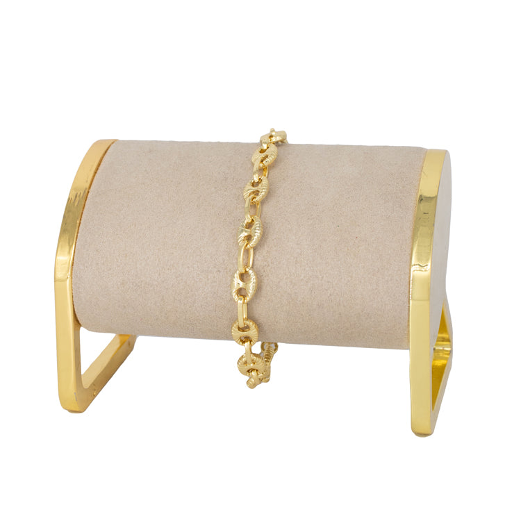 PULSERA GUCCI DIAMANTADO BAÑO EN RODIO