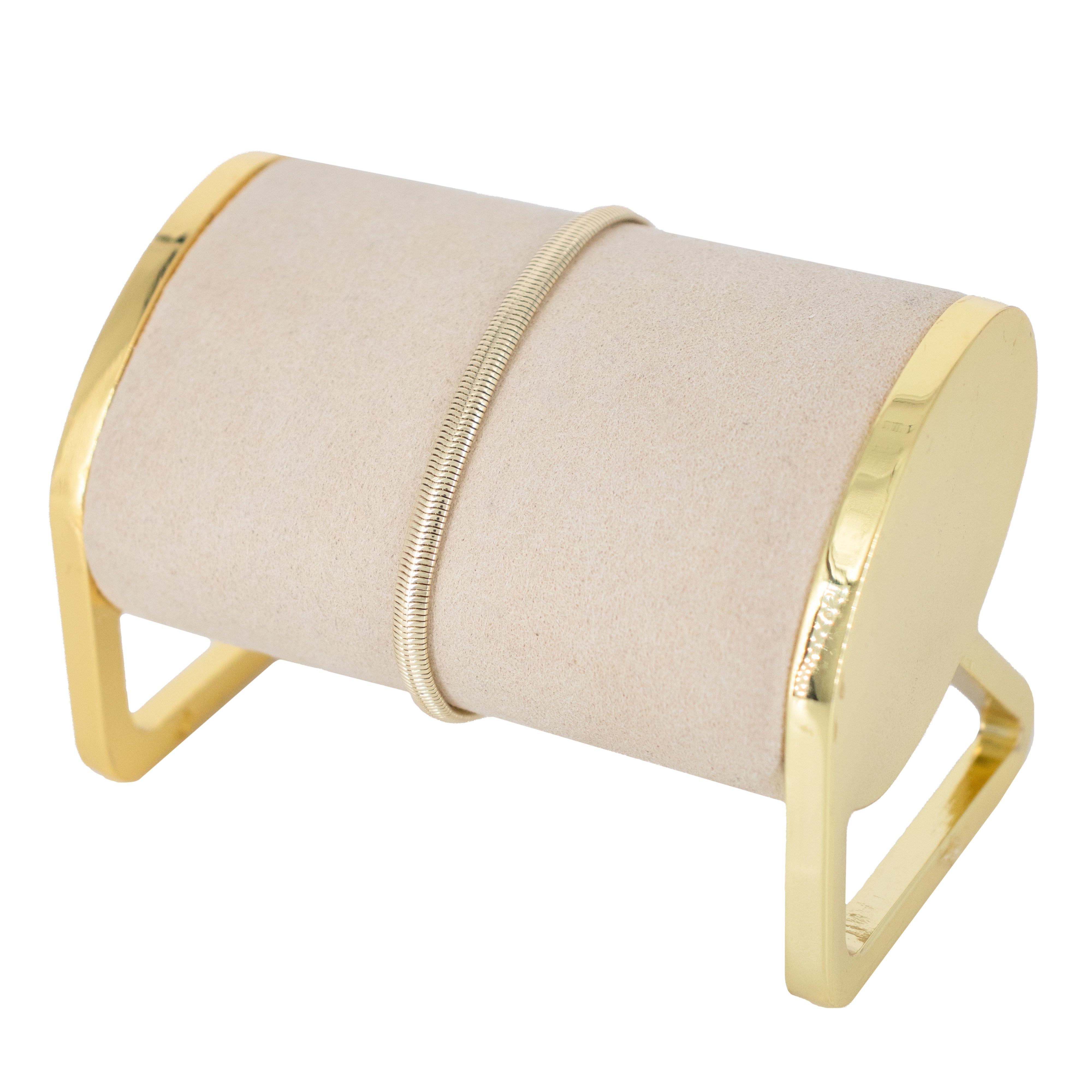 PULSERA SERPIENTE BAÑO EN RODIO