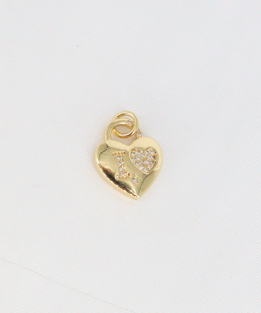 DIJE CORAZÓN EN RODIO