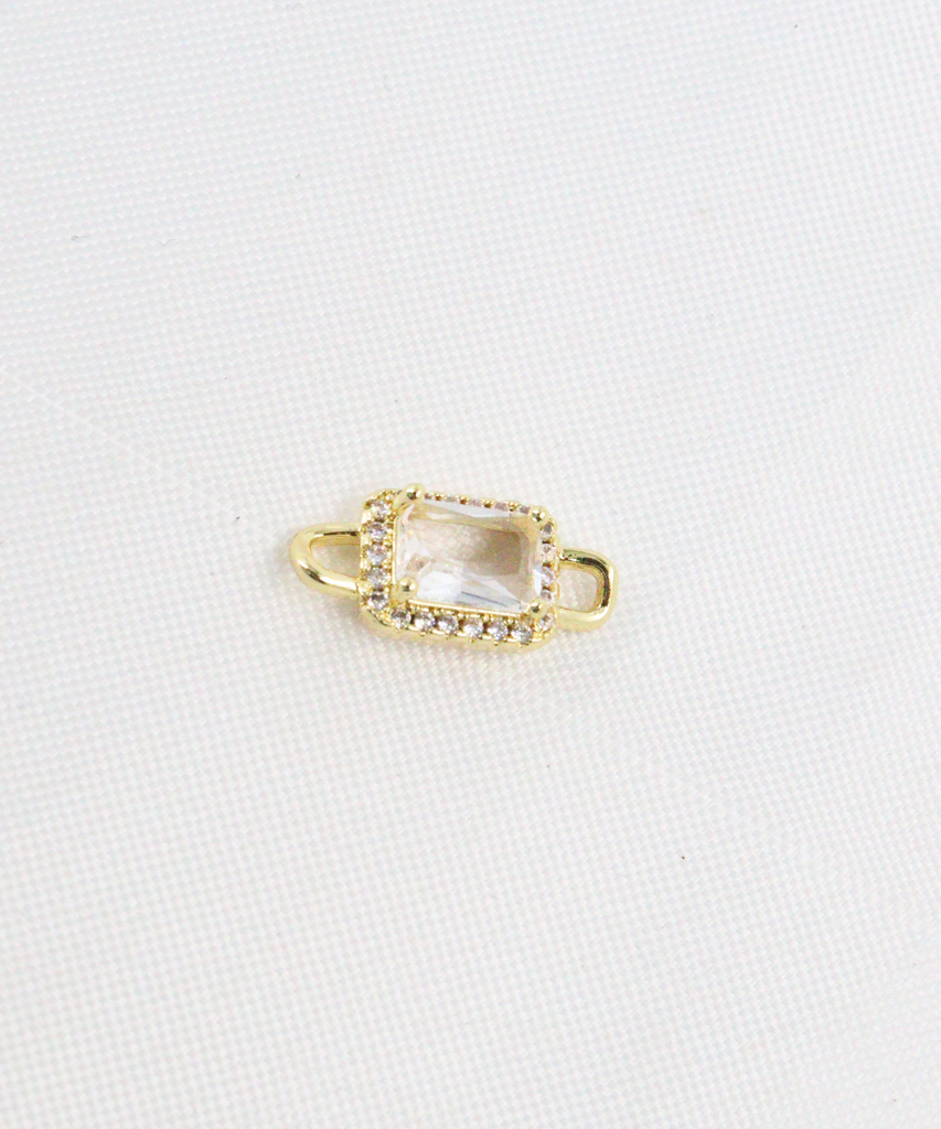 DIJE PASADOR CUADRADO EN RODIO