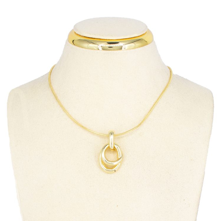 DIJE DOBLE NUDO BAÑO EN RODIO