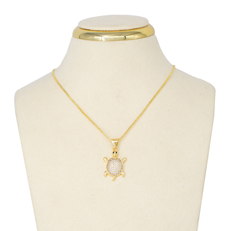 DIJE TORTUGA MEDIANA GLOW BAÑO EN RODIO