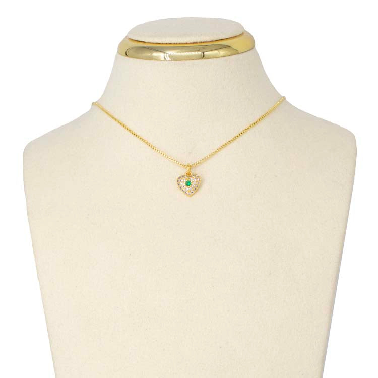 DIJE HEART GLOW MICRO BAÑO EN RODIO