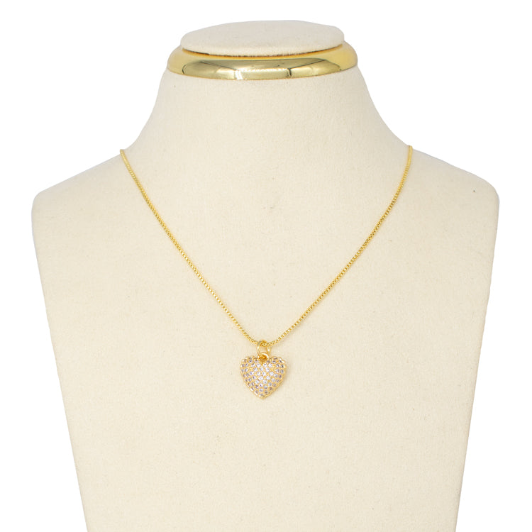 DIJE HEART SHINE BAÑO EN RODIO