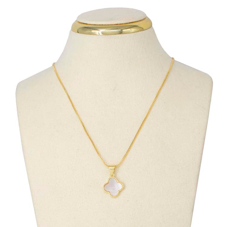 DIJE TREBOL OPALO BAÑO EN RODIO