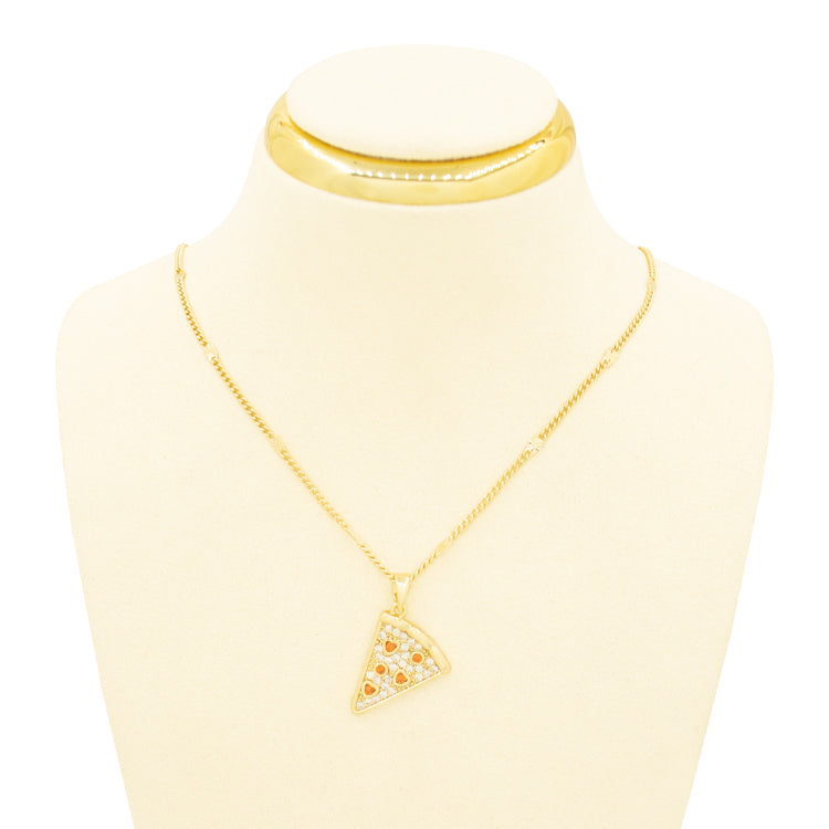 DIJE REBANA DE PIZZA BAÑO EN RODIO