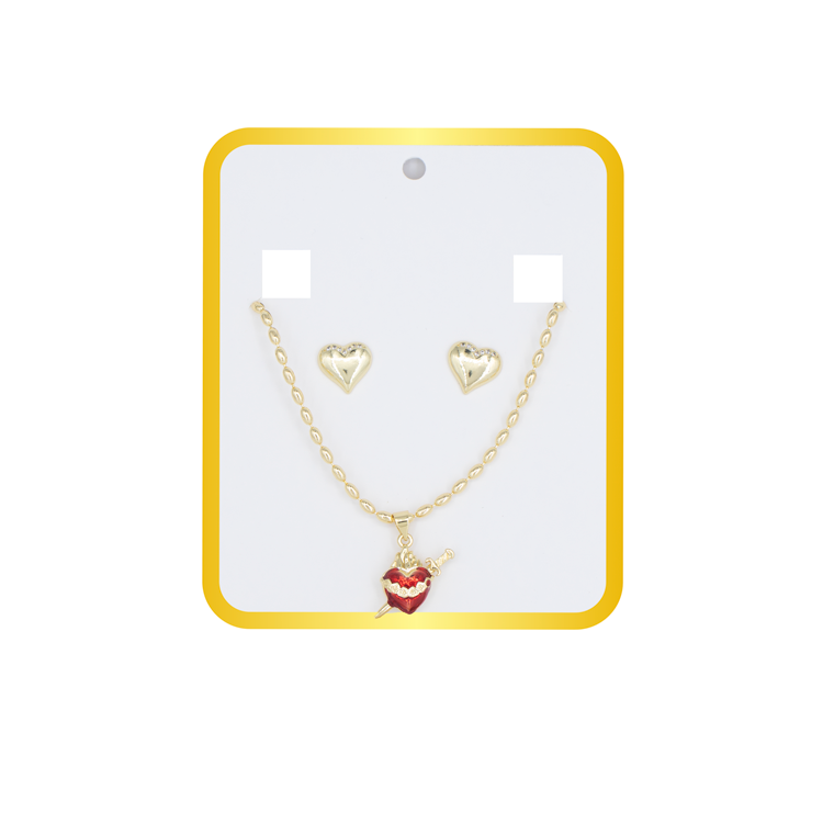 SET CORAZON HERIDO BAÑO EN RODIO