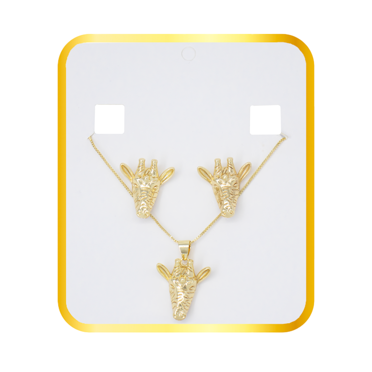 SET JIRAFA BAÑO EN RODIO