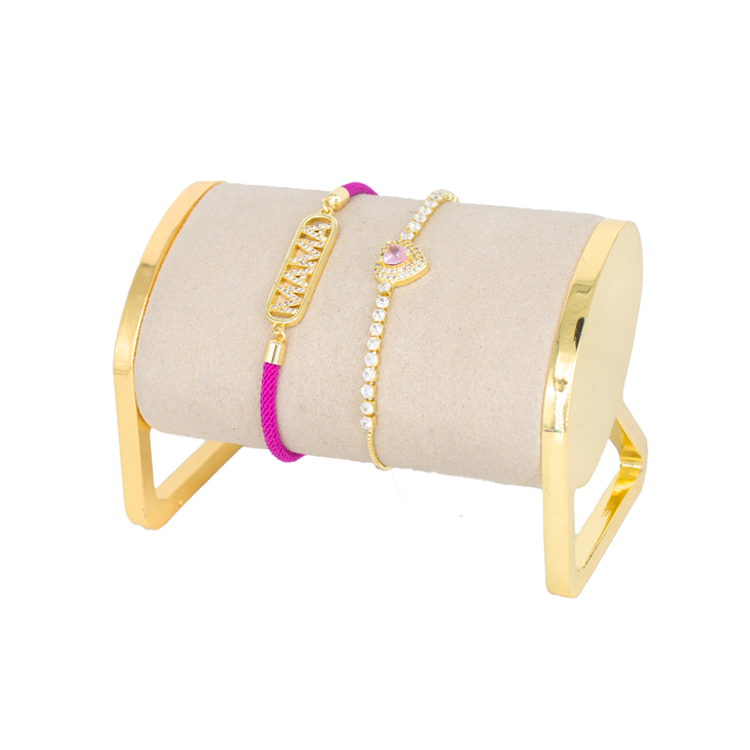 SET MADRE PULSERA ÚNICA BAÑO EN RODIO