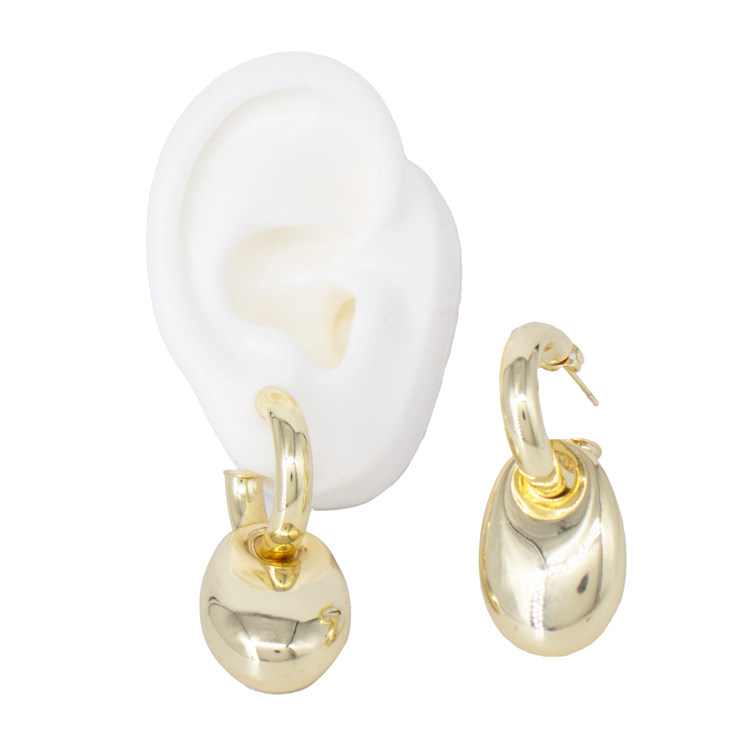 TOPO OVALO CHUNKY BAÑO EN RODIO